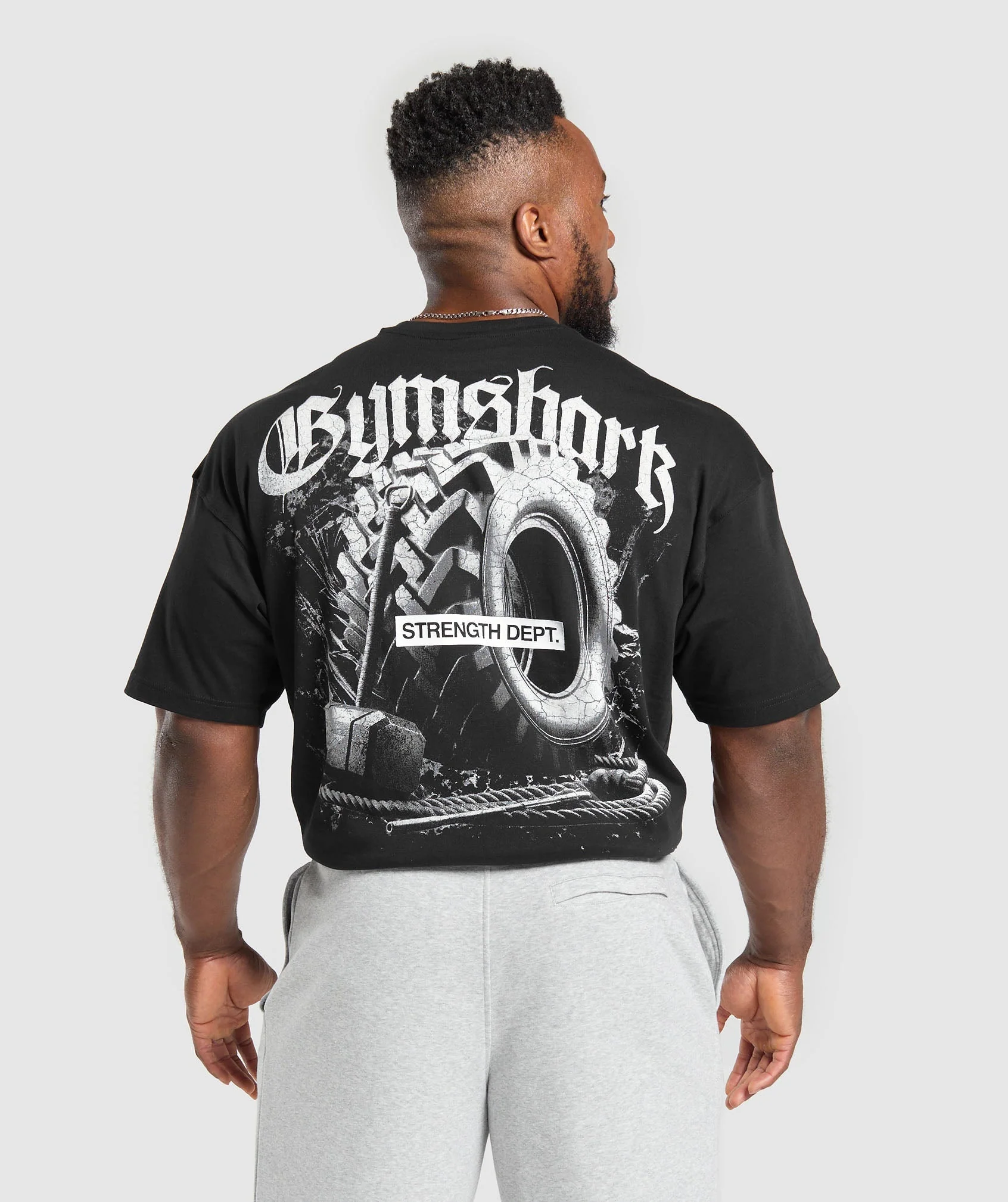 Gymshark Tyre Graphic T-Shirt - Black