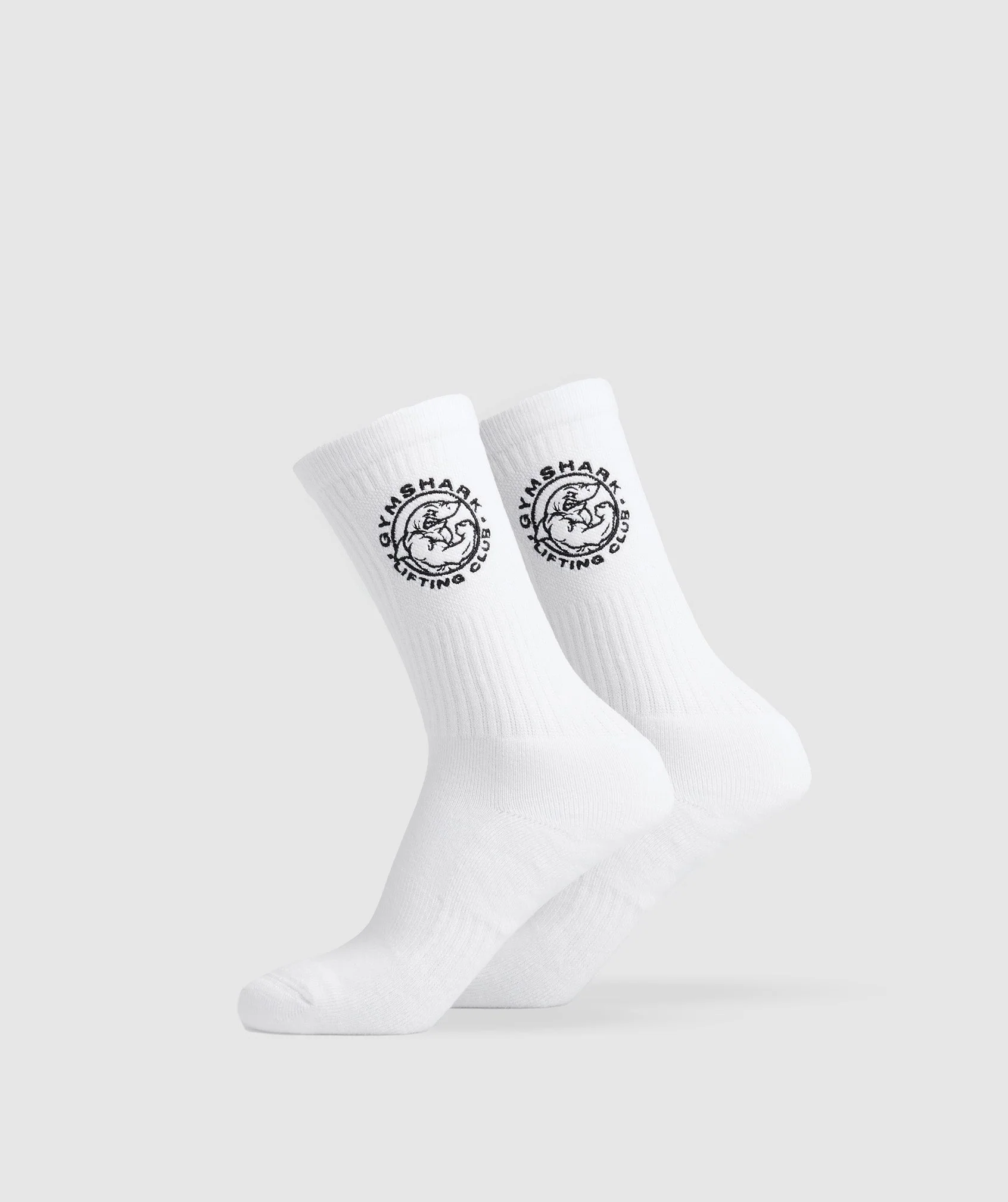 Gymshark Legacy Crew Socks 2pk - White