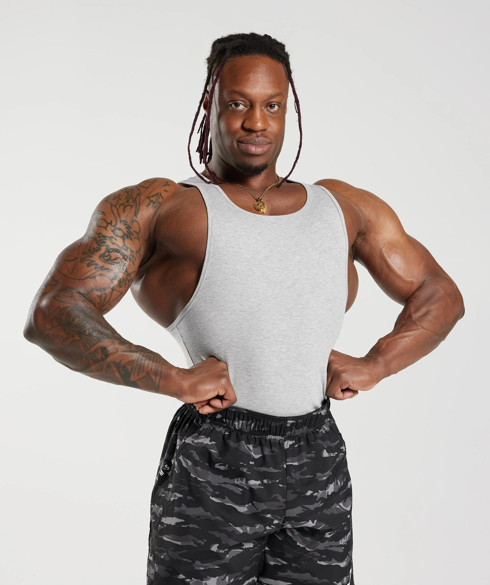 Gymshark Ribbed Tank 1PK - Grey