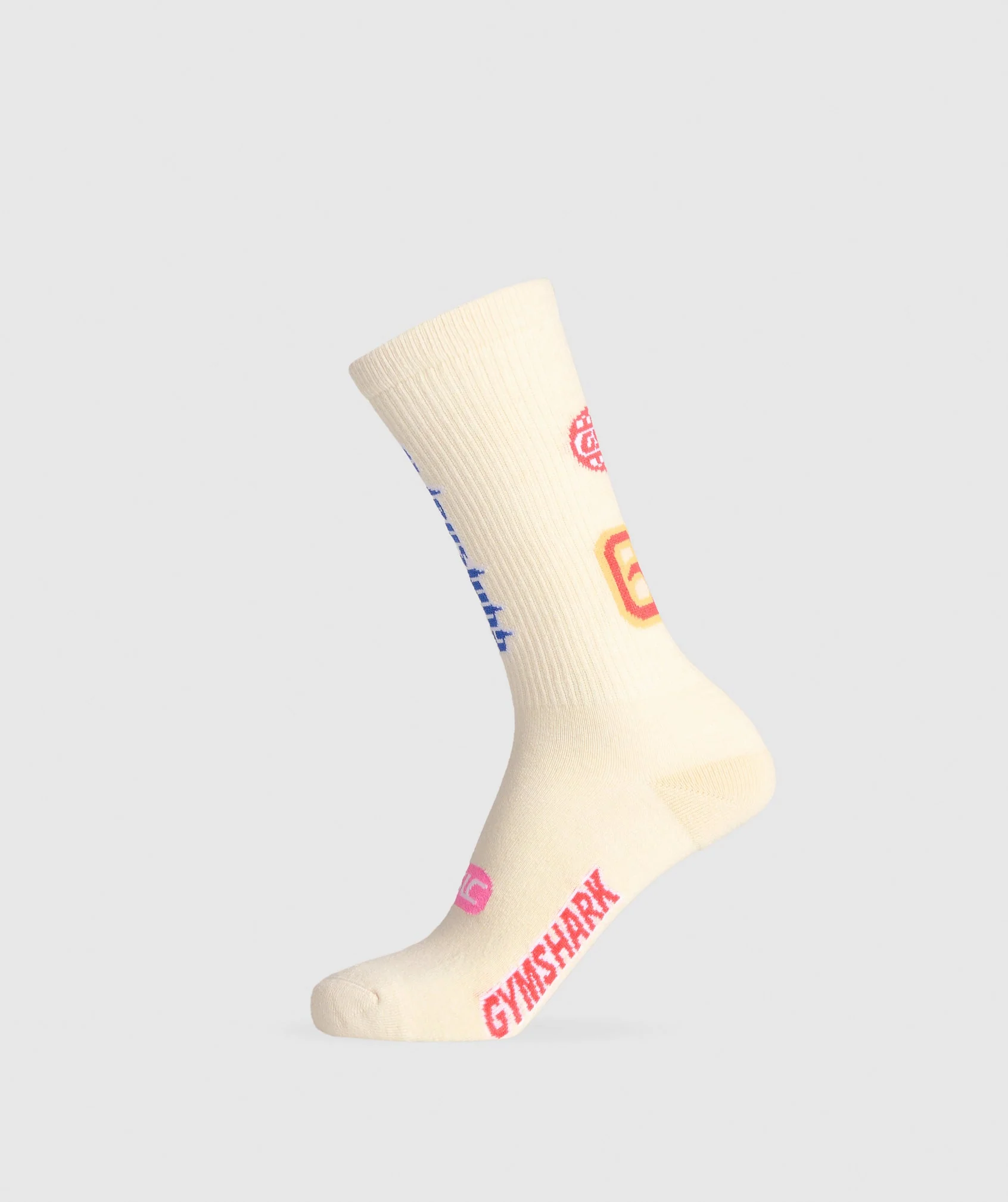 Gymshark Graphic Track Crew Single - Ecru White