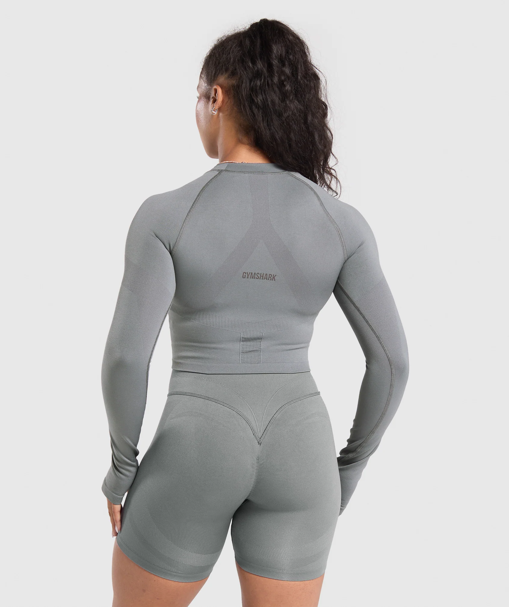 Gymshark Activate Long Sleeve Top - Brushed Grey