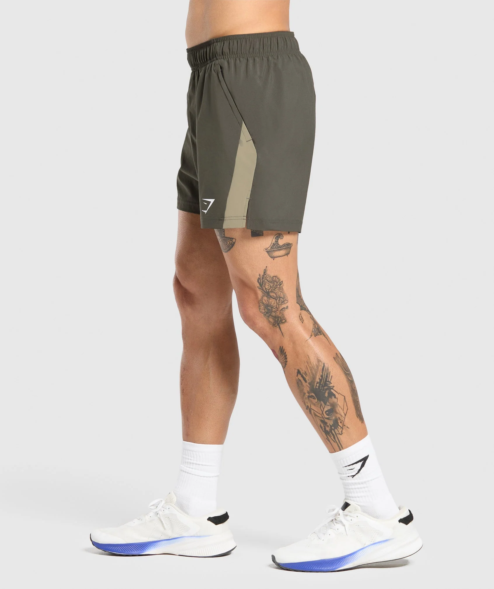Gymshark Sport 5 Shorts - Strength Green/Utility Green