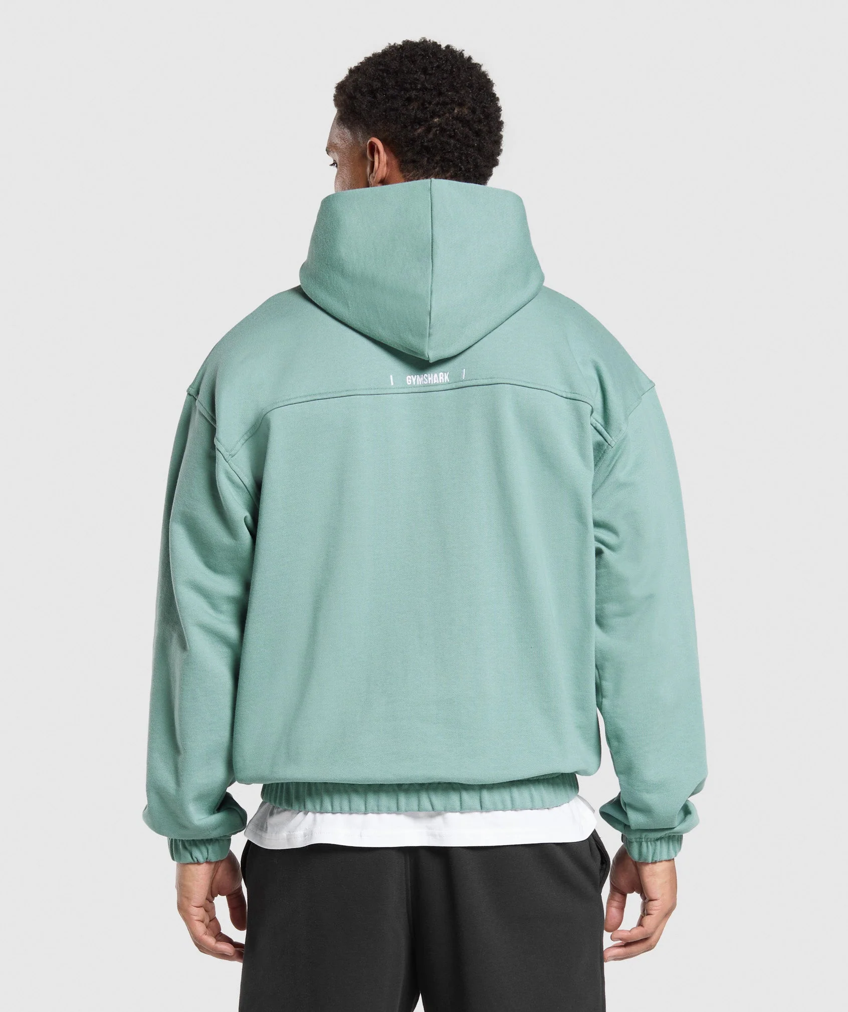 Gymshark Rest Day Essentials Boxy Hoodie - Celeste Blue