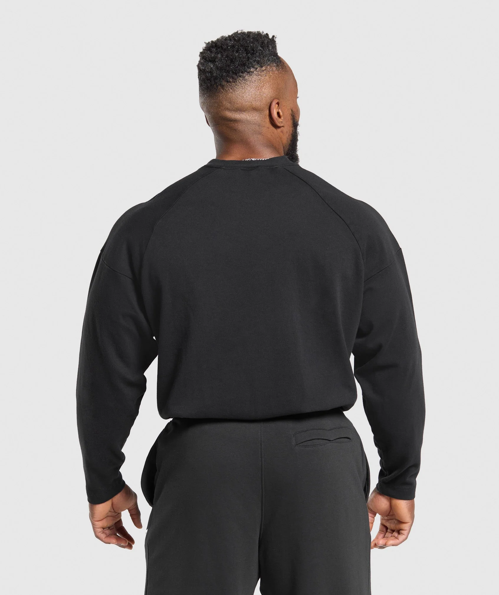 Gymshark Heavyweight Long Sleeve T-Shirt - Black