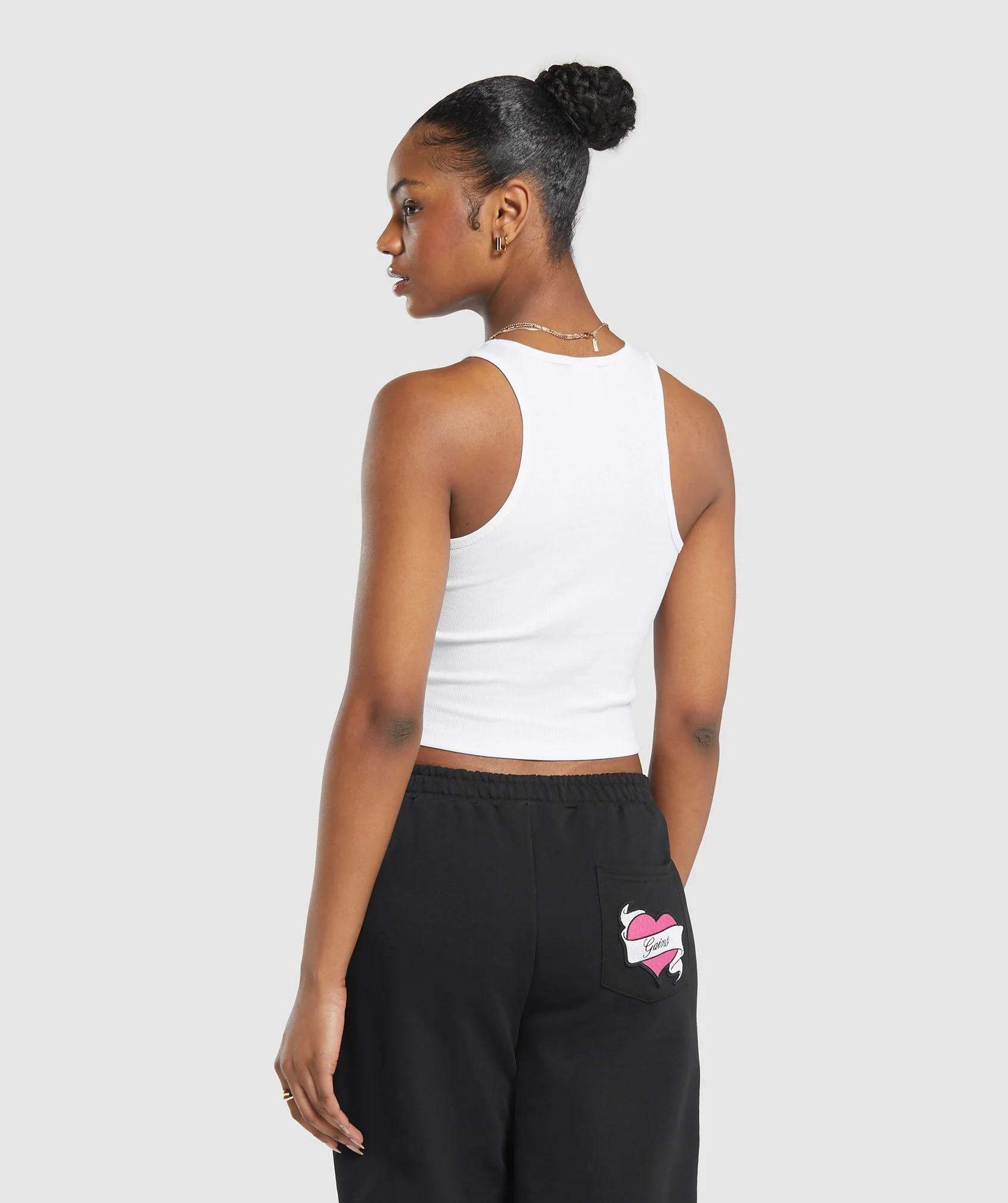 Gymshark Tattoo Midi Tank - White