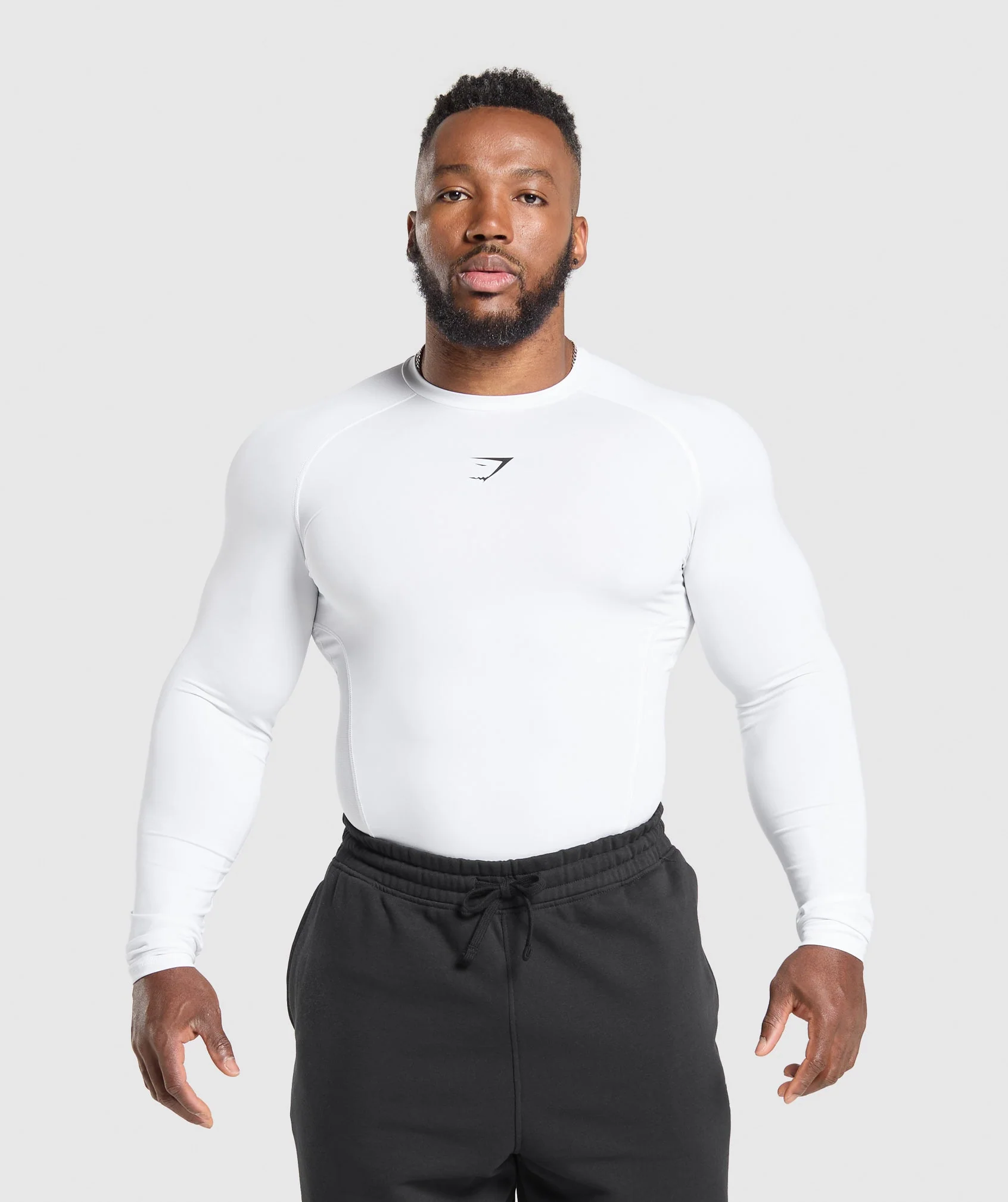 Gymshark Element Baselayer Long Sleeve T-Shirt - White