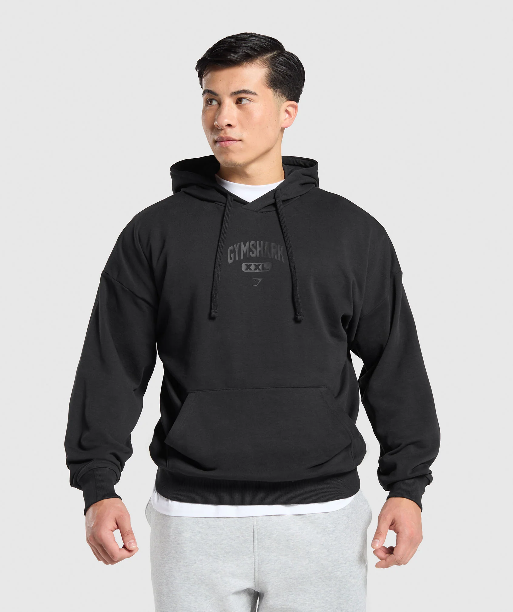 Gymshark XXL Graphic Hoodie - Black