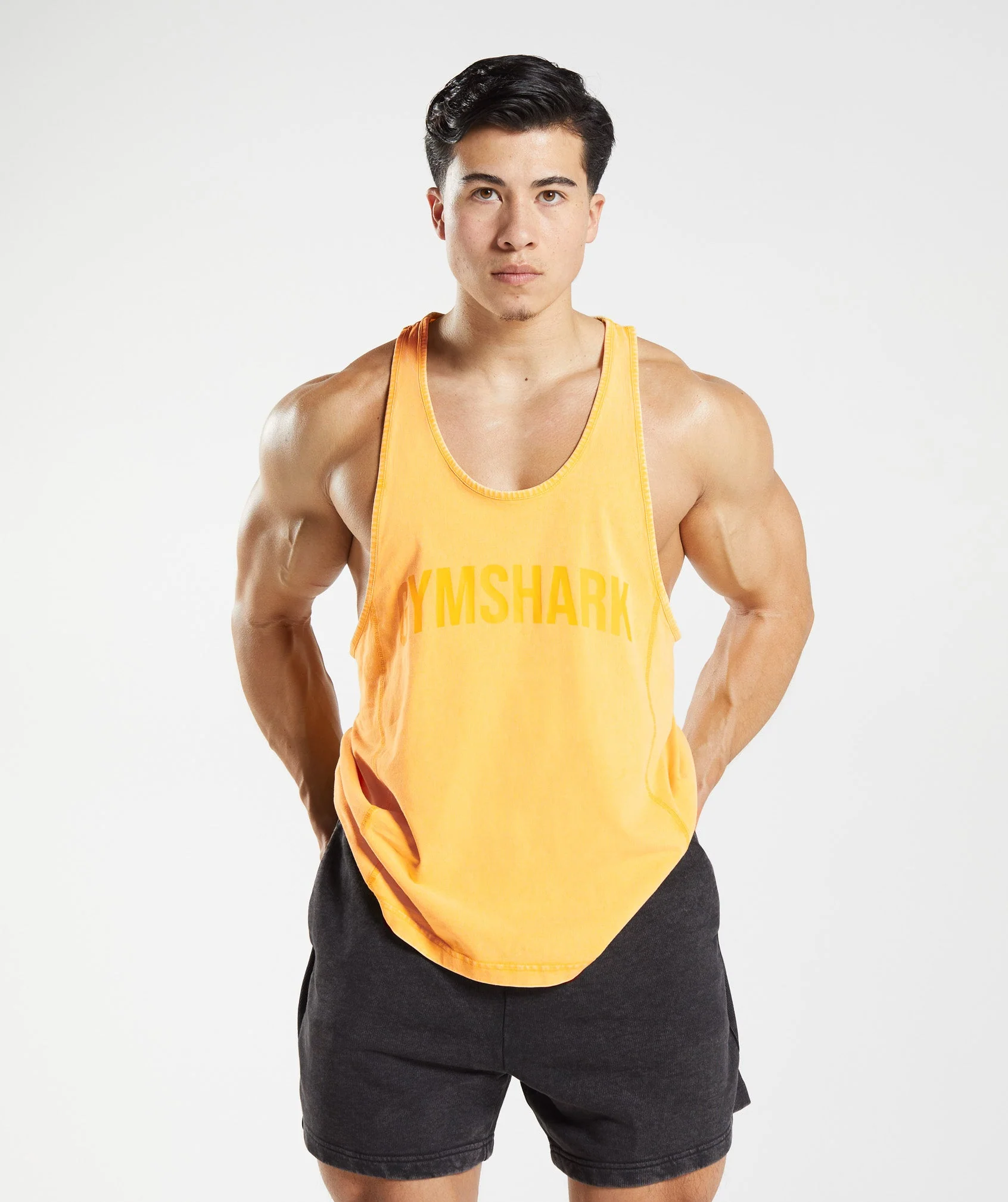 Gymshark Power Washed Stringer - Sunny Yellow