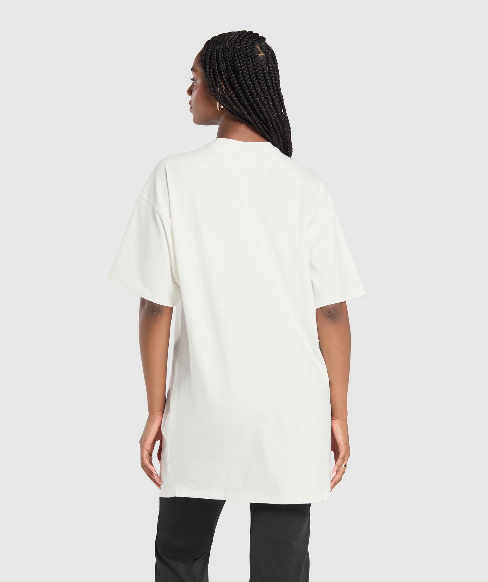 Gymshark Oversized T-Shirt Dress - Soft White