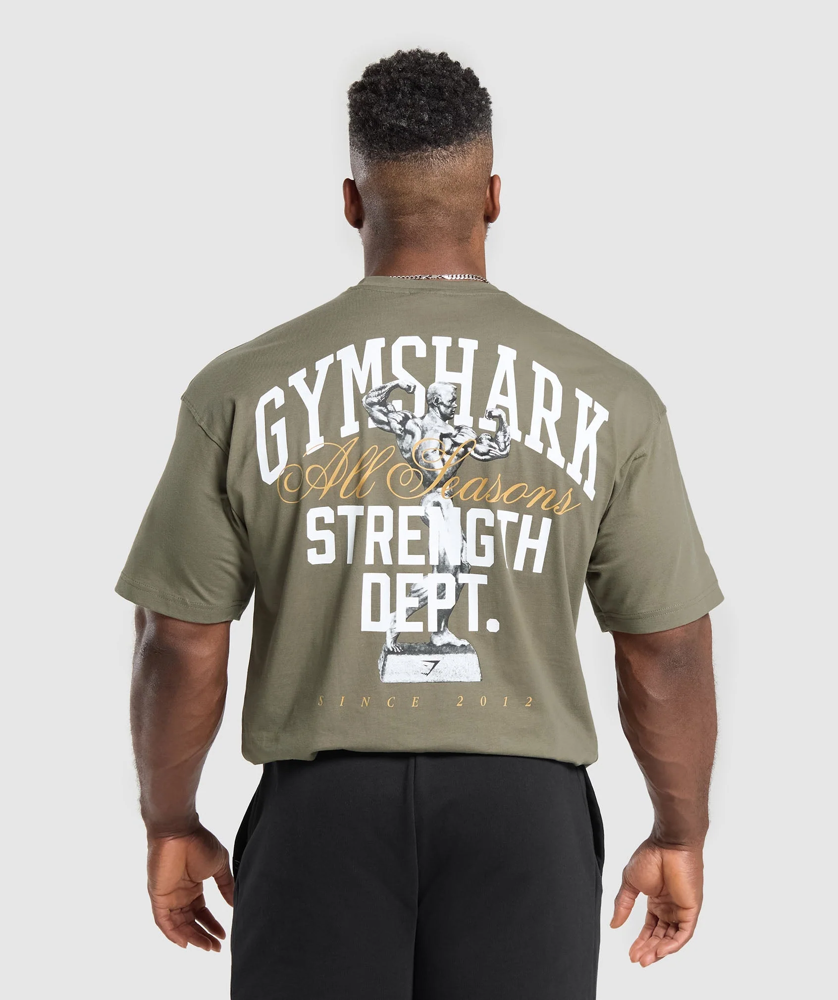 Gymshark Trophy Graphic T-Shirt - Base Green
