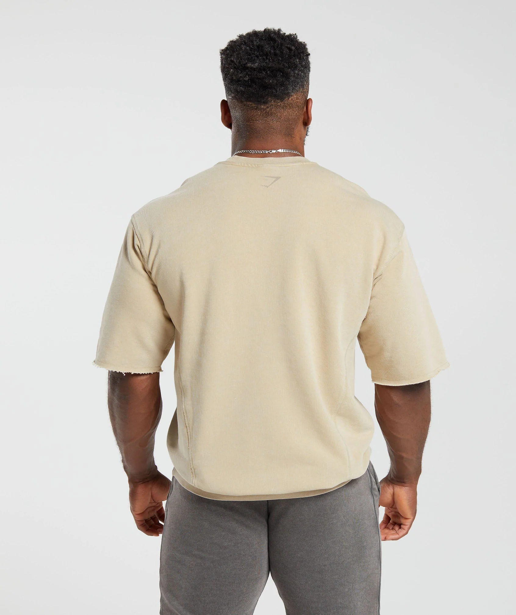 Gymshark Heritage Washed Short Sleeve Crew - Desert Beige