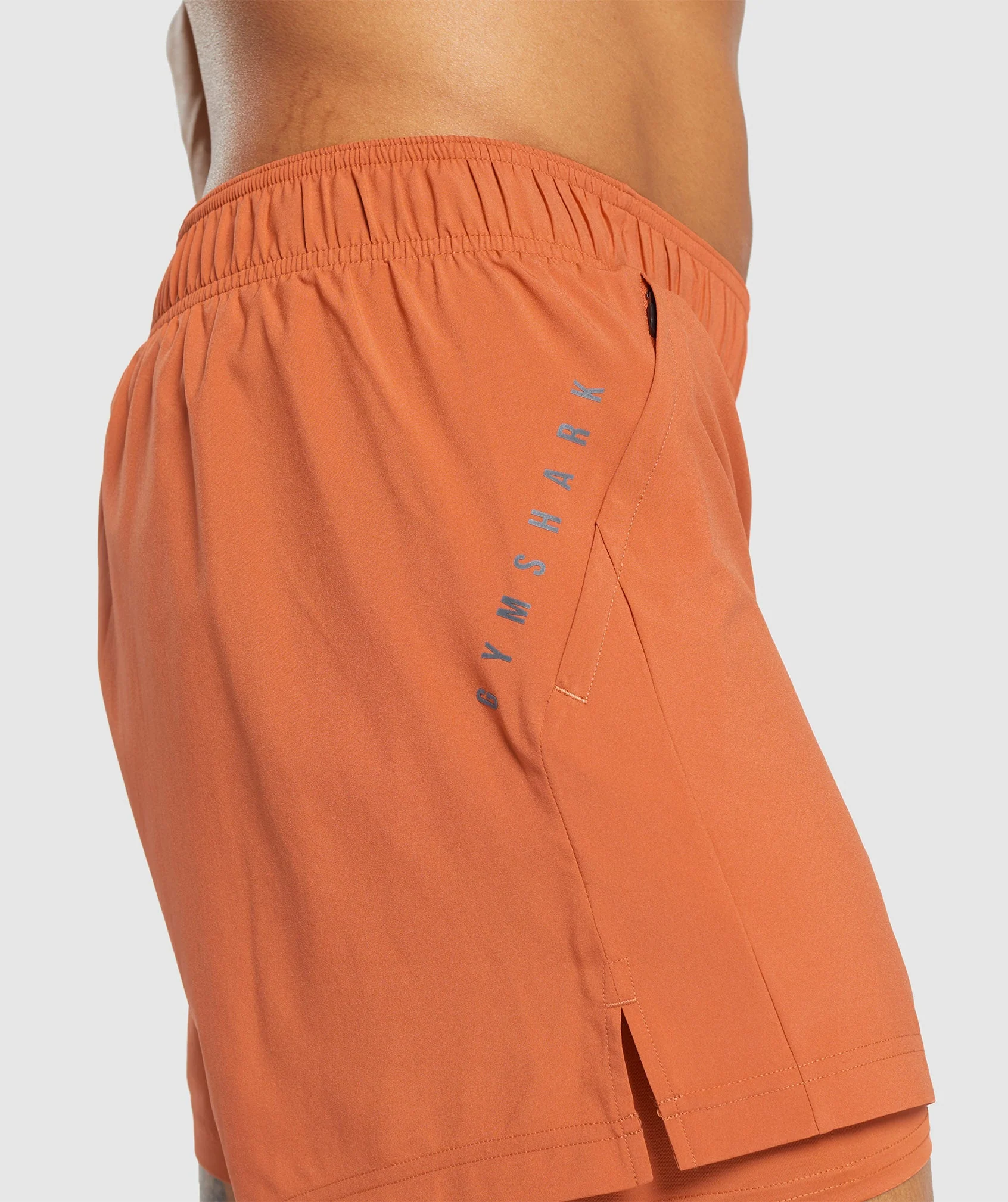Gymshark Sport 5 2 in 1 Shorts - Muted Orange/Muted Orange