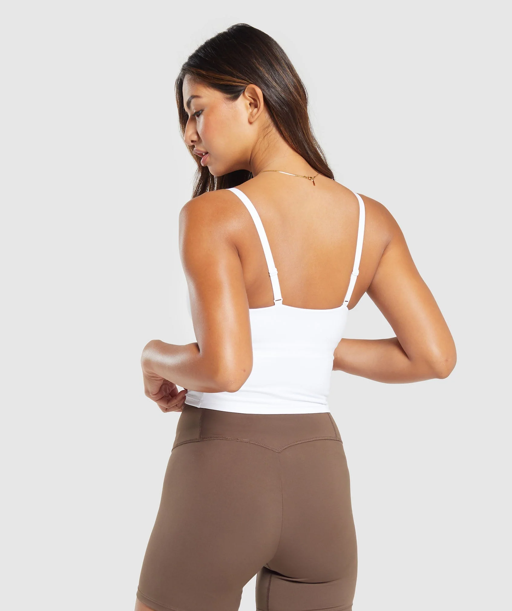 Gymshark Training Cami Tank With Shelf - White