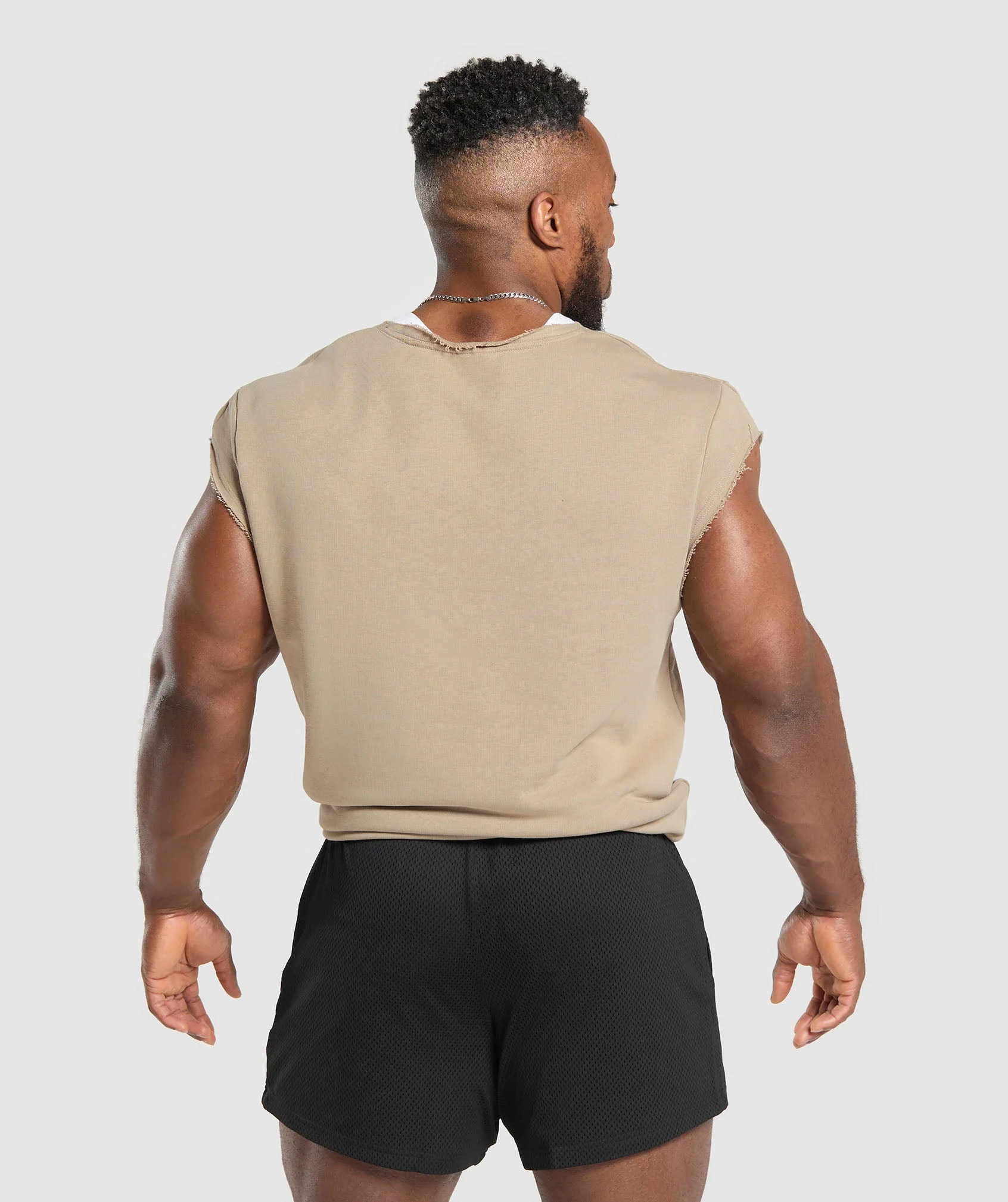 Gymshark Legacy Cap Sleeve Rag Top - Cement Brown