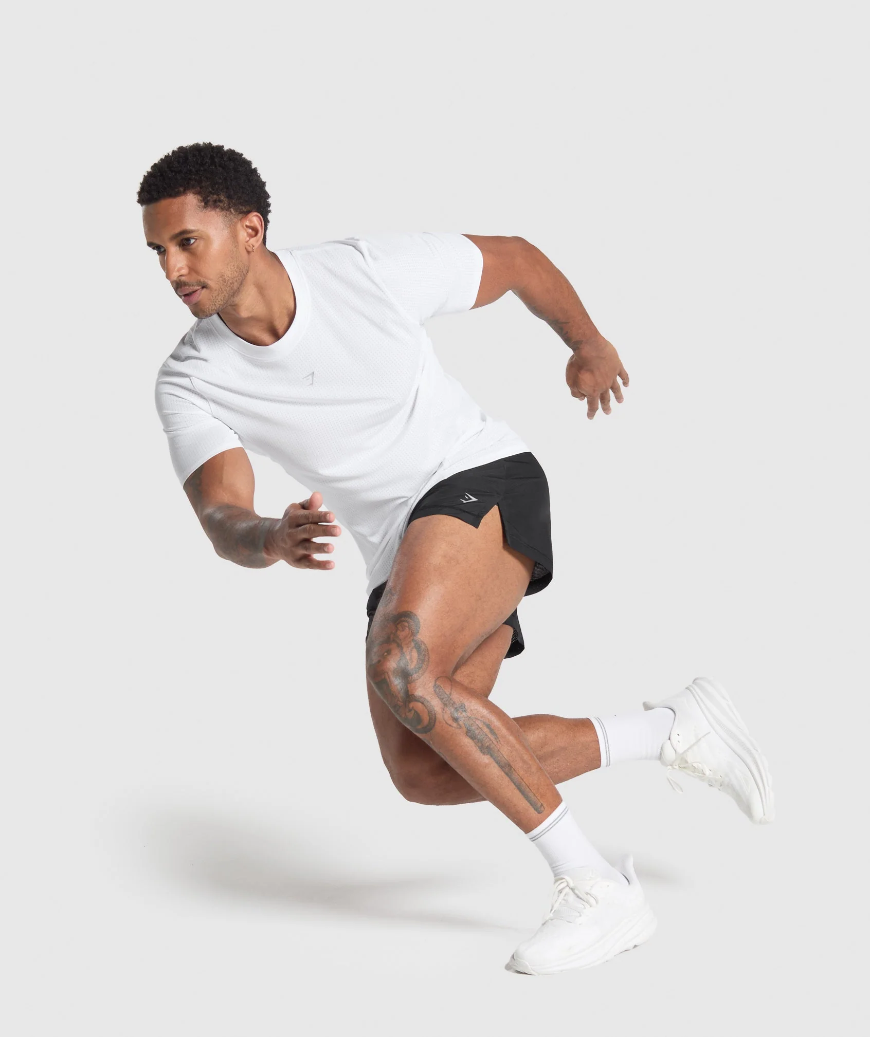 Gymshark Running T Shirt - White