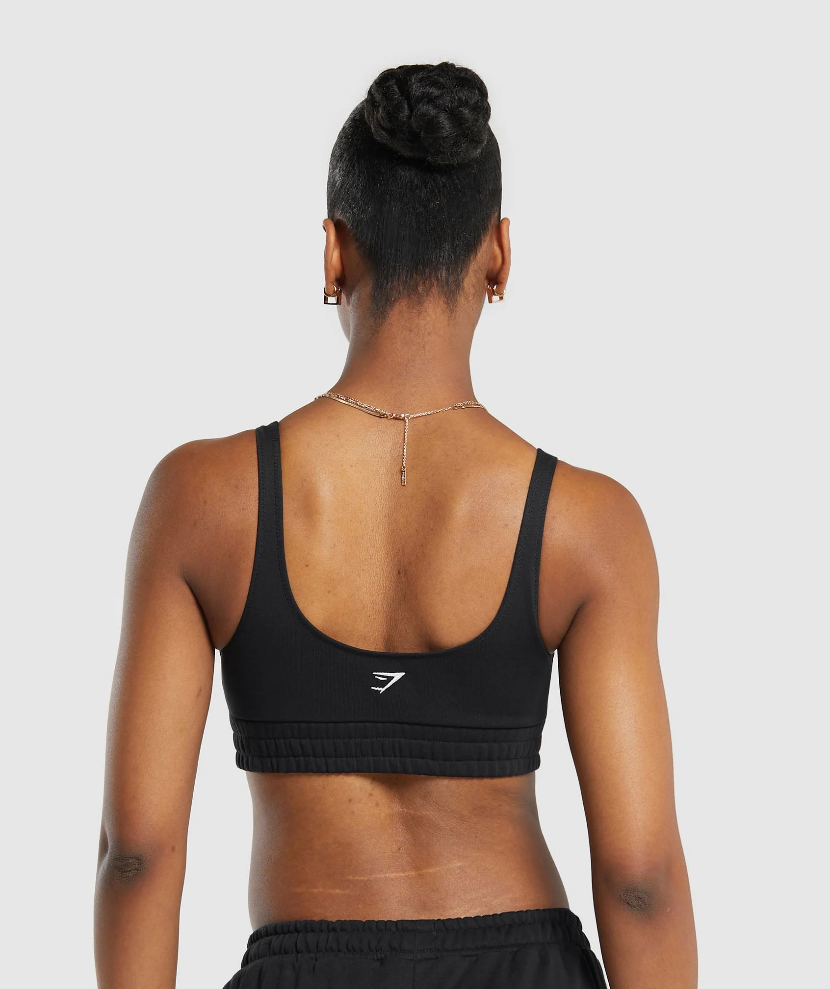 Gymshark Heavy Flex Sweatshirt Bralette - Black