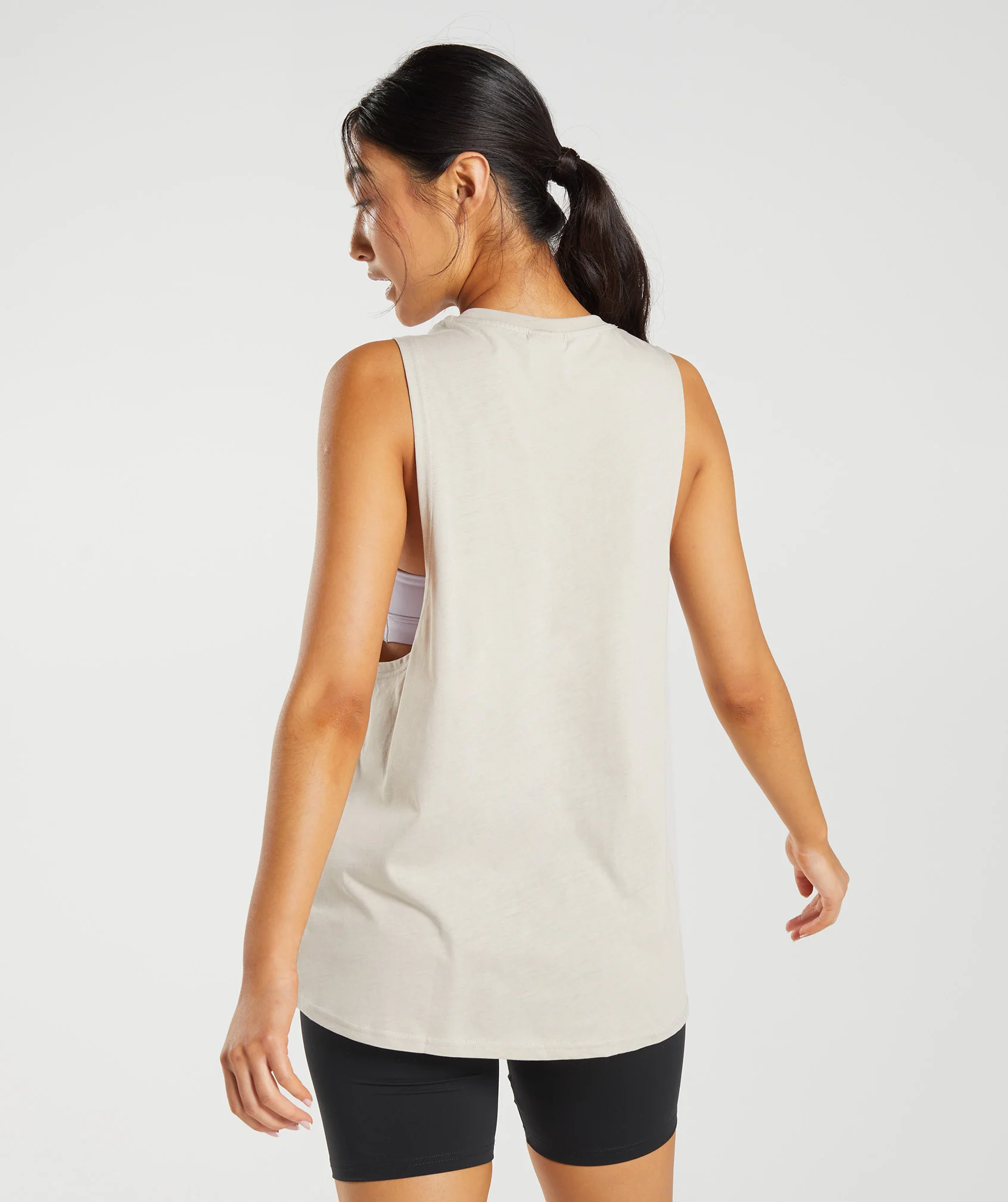 Gymshark Training Drop Arm Tank - Pebble Grey