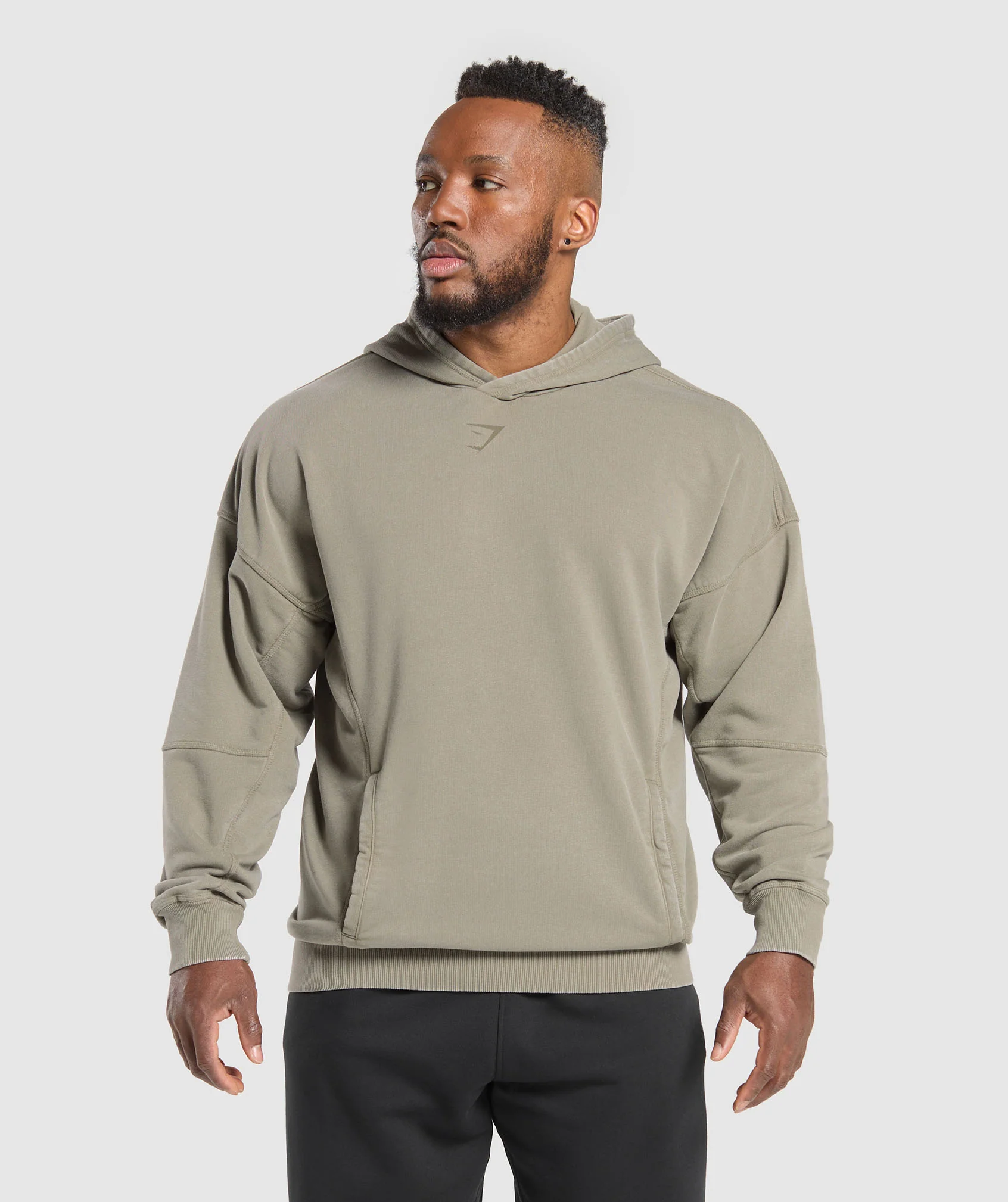 Gymshark Heritage Washed Hoodie - Utility Green