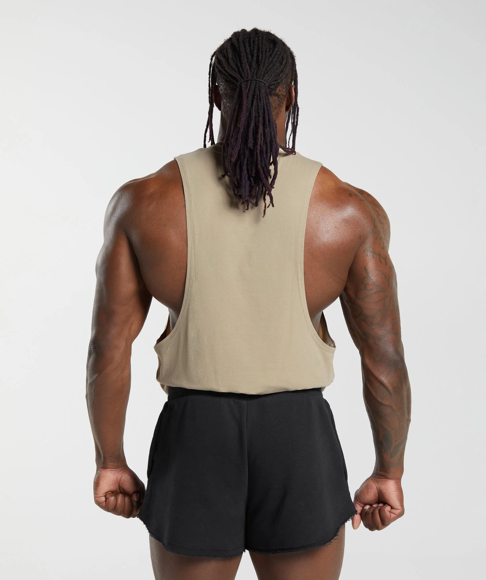 Gymshark Legacy Drop Arm Tank - Desert Beige