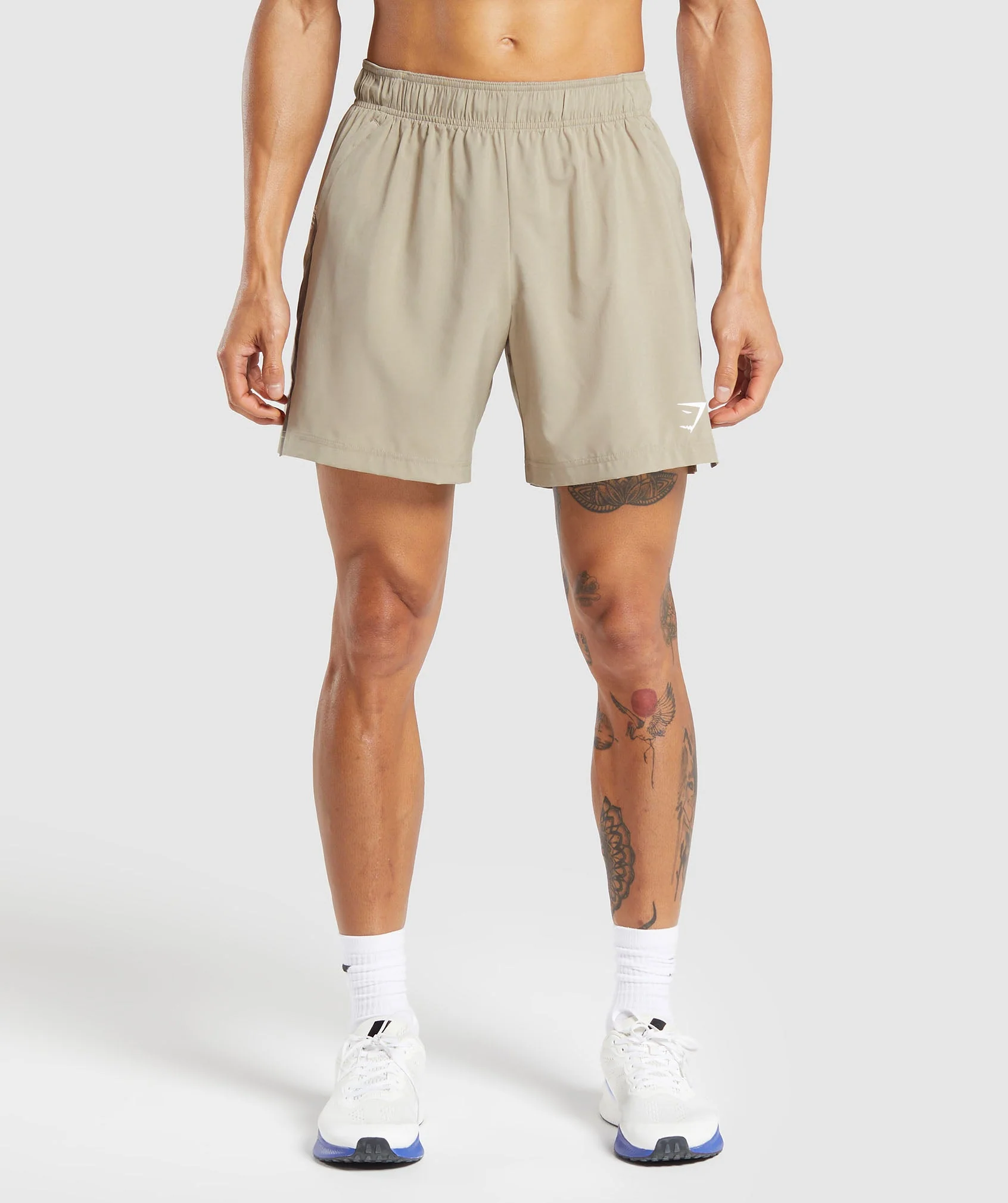 Gymshark Sport 7 Shorts - Sand Brown/Camo Brown