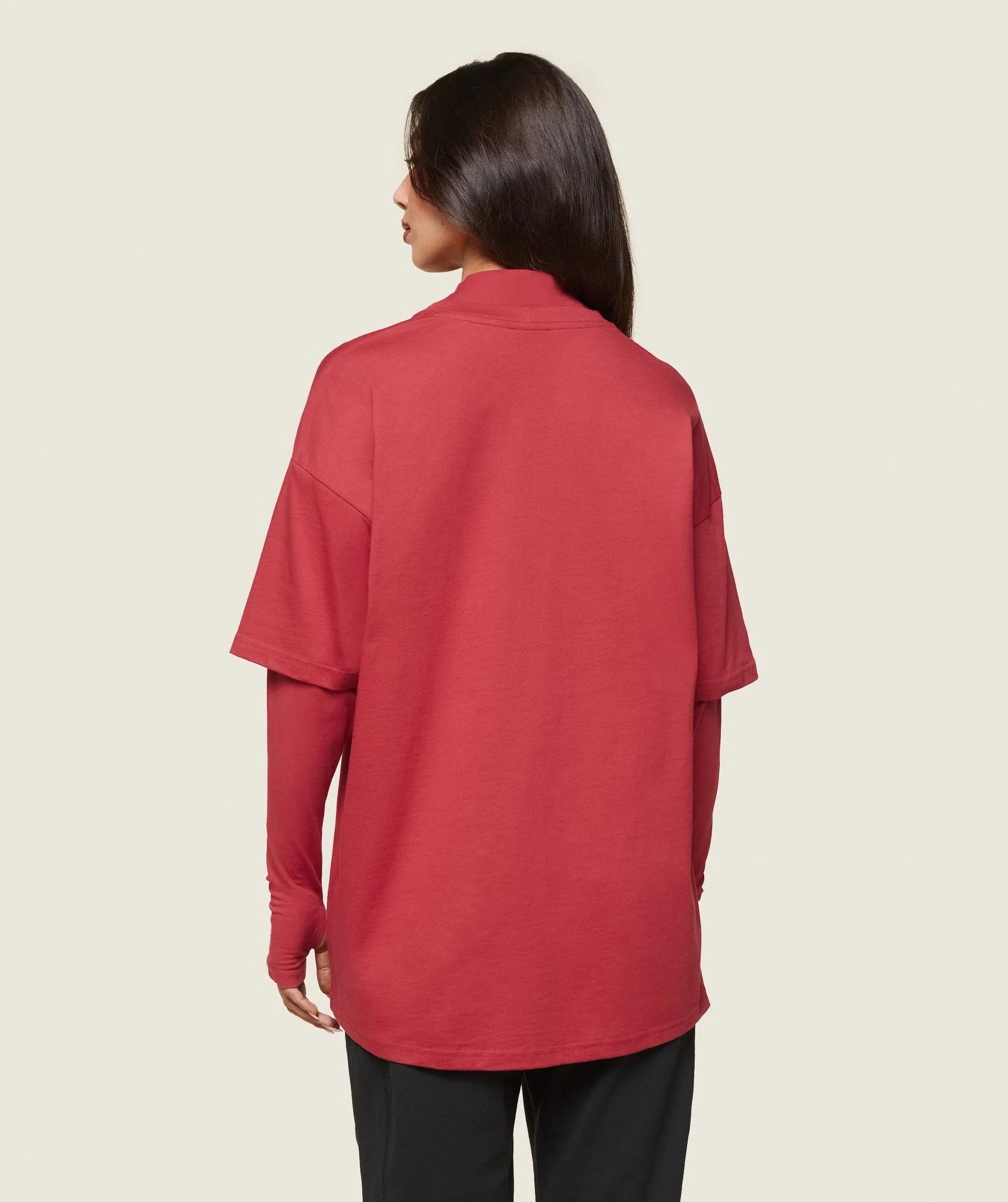 Gymshark GS x Leana Deeb Oversized T-shirt - Vivid Red