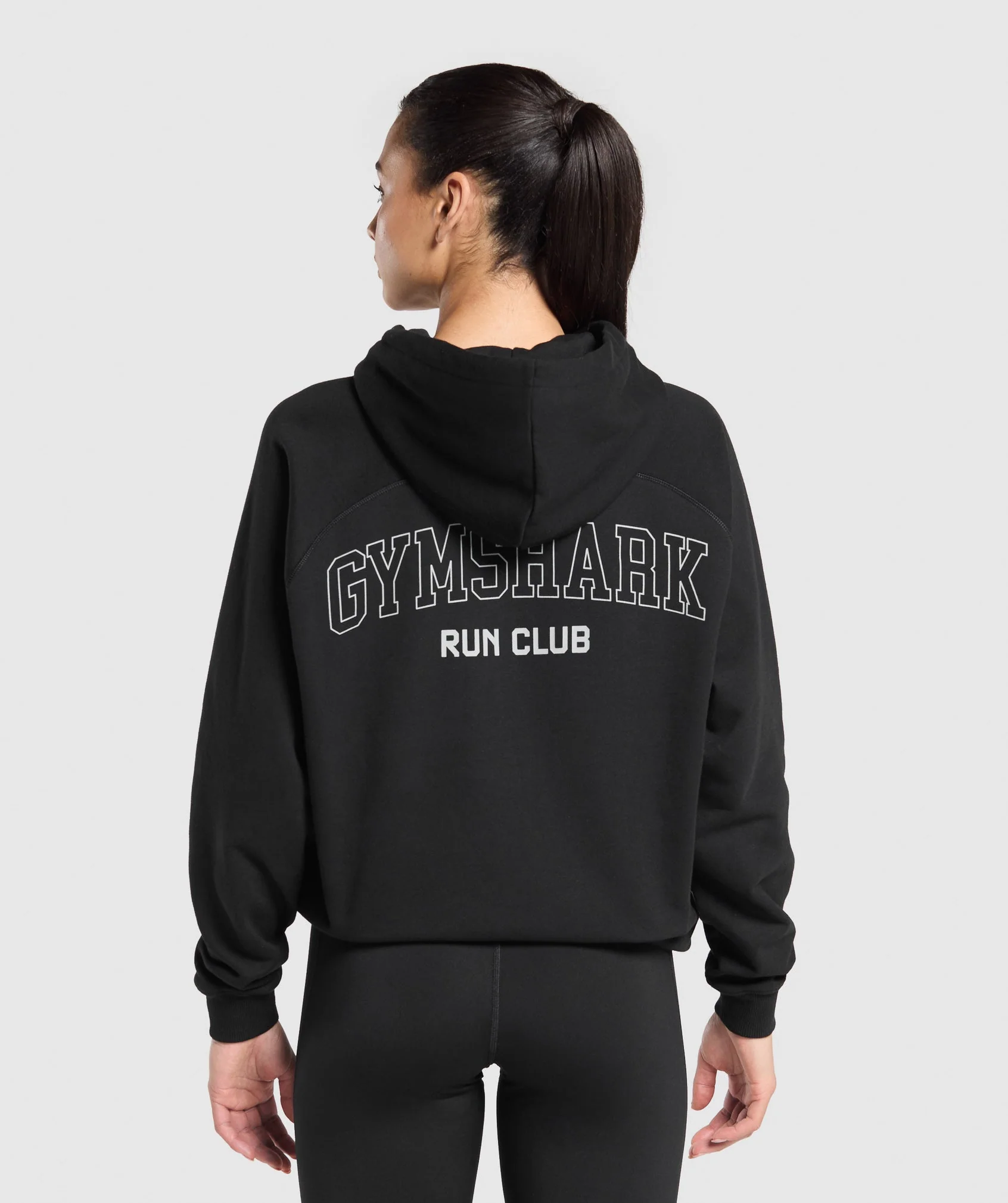 Gymshark Running Graphic Hoodie - Black