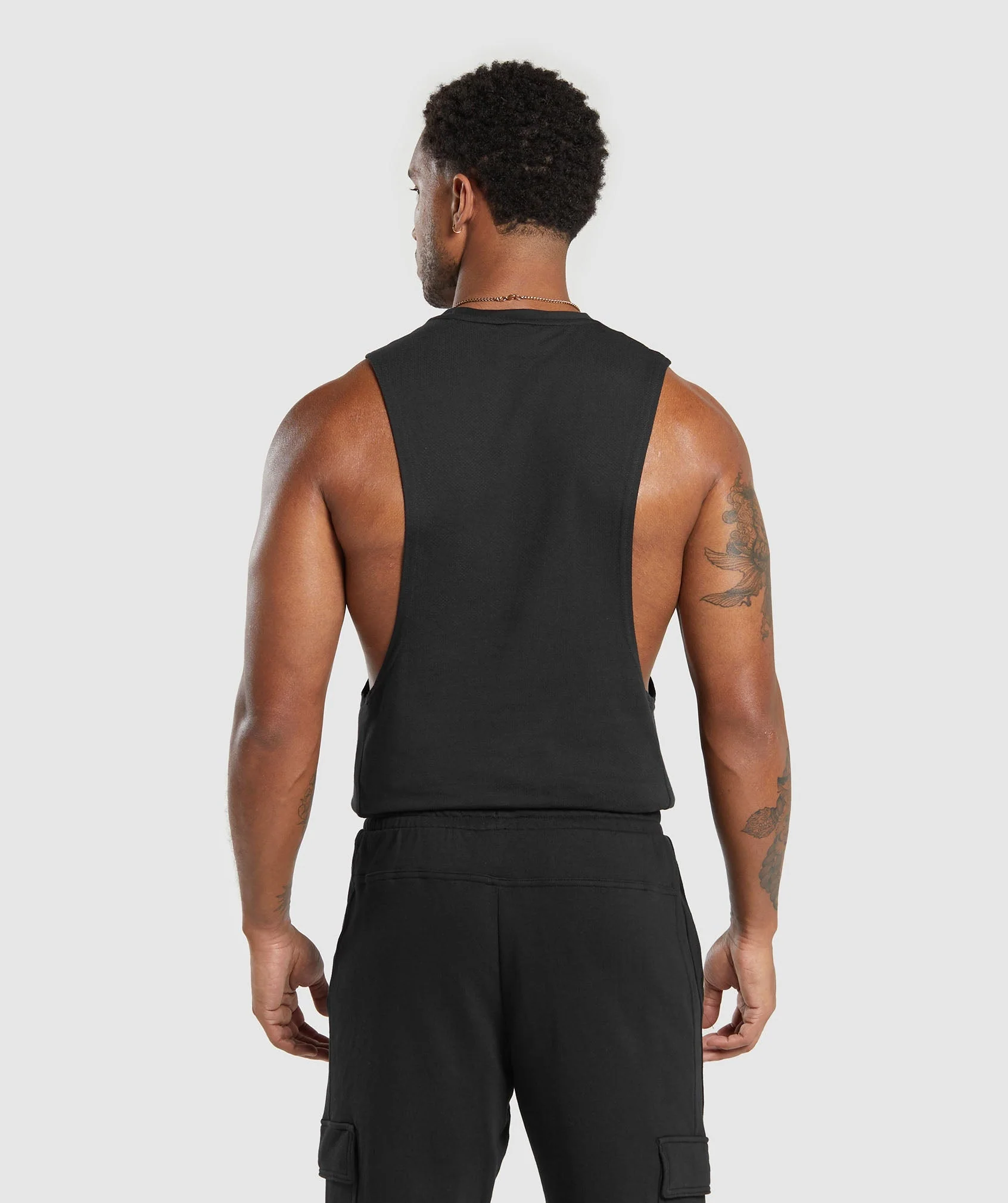 Gymshark React Drop Arm Tank - Black