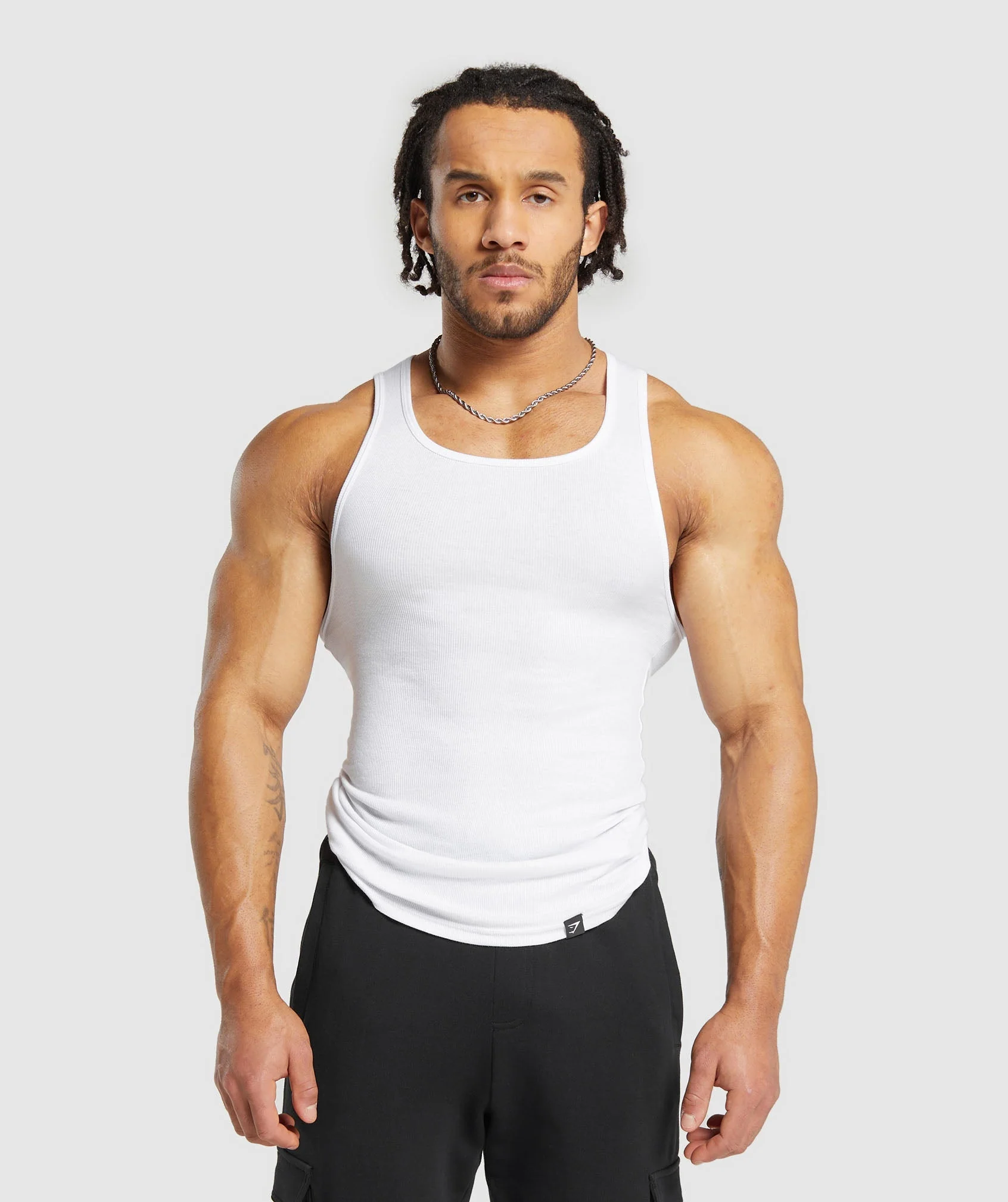 Gymshark Ribbed Tank 3 Pack - White