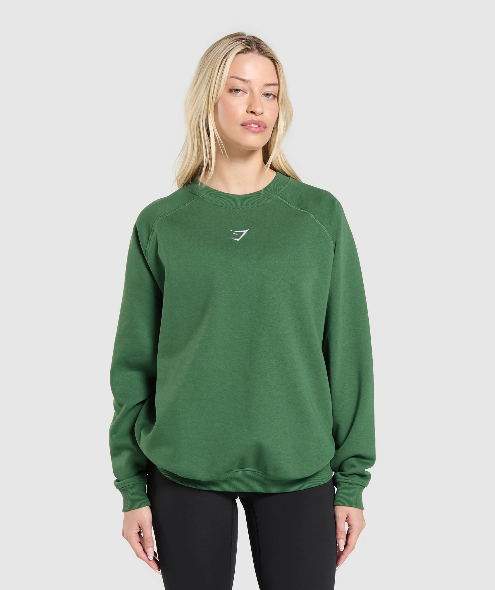 Gymshark Training Oversized Fleece Sweatshirt - Classic Green