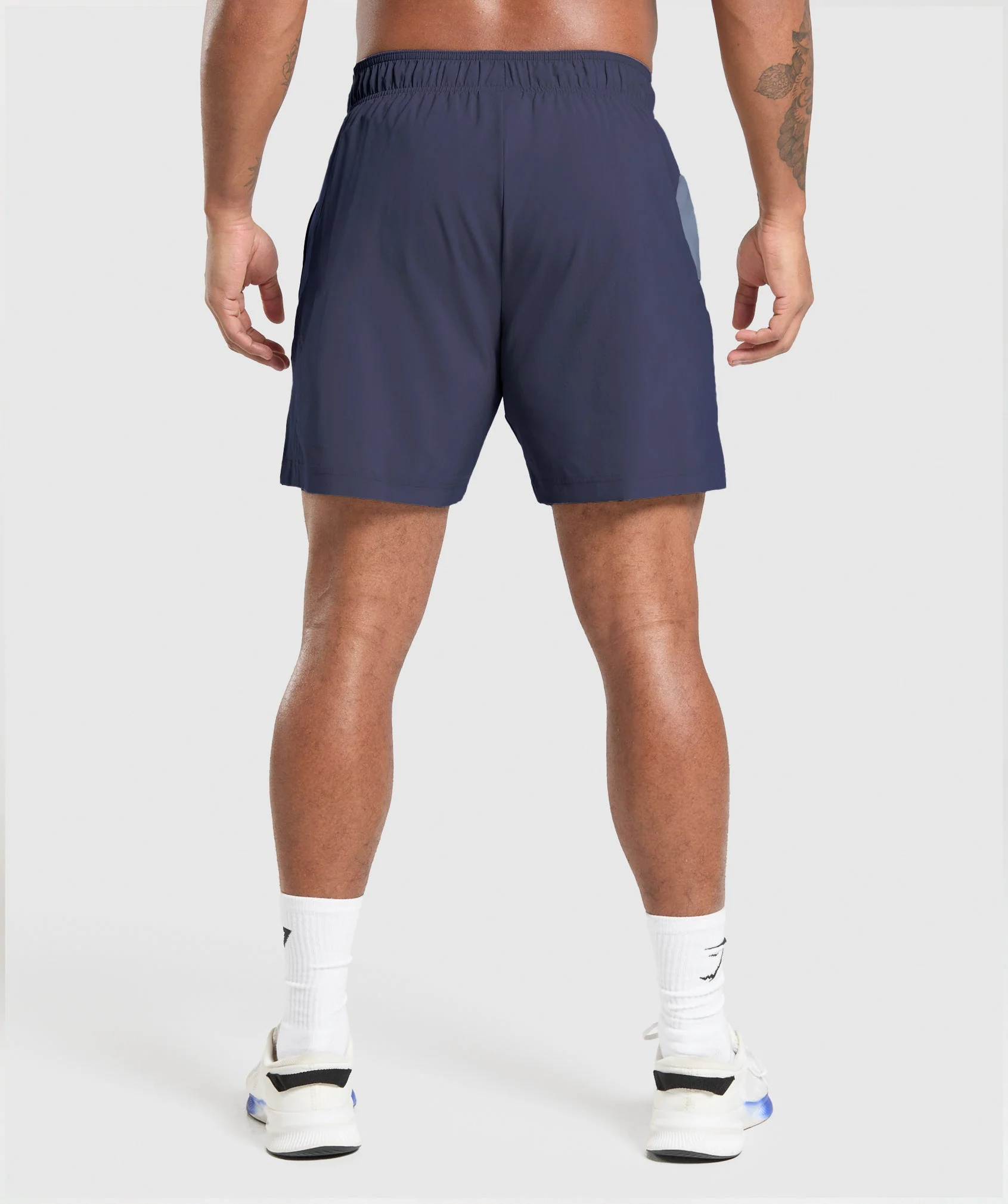 Gymshark Sport Panel 7 Shorts - Heavy Blue/Iron Blue