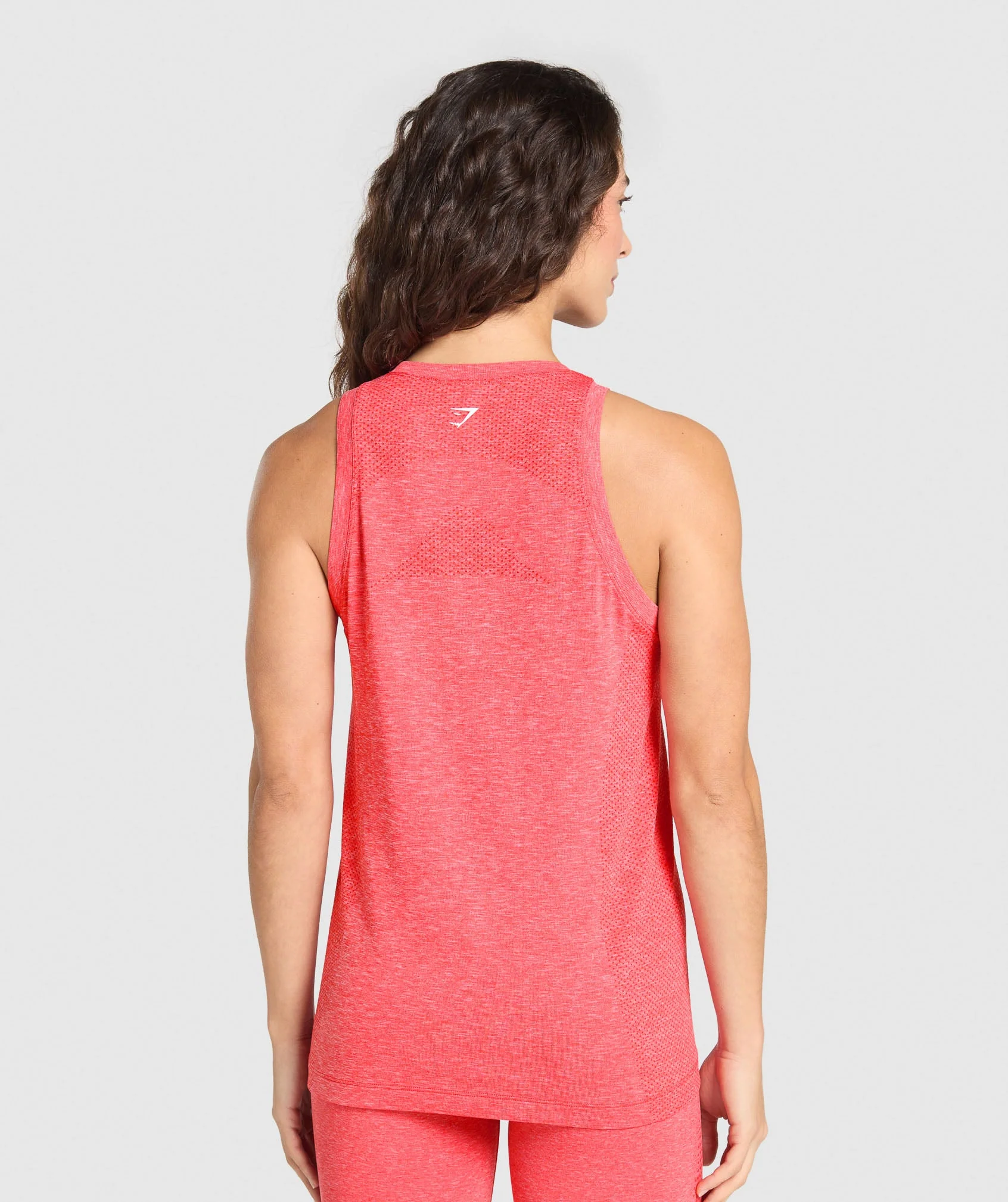 Gymshark Vital Seamless Light Tank - Coral Red Marl