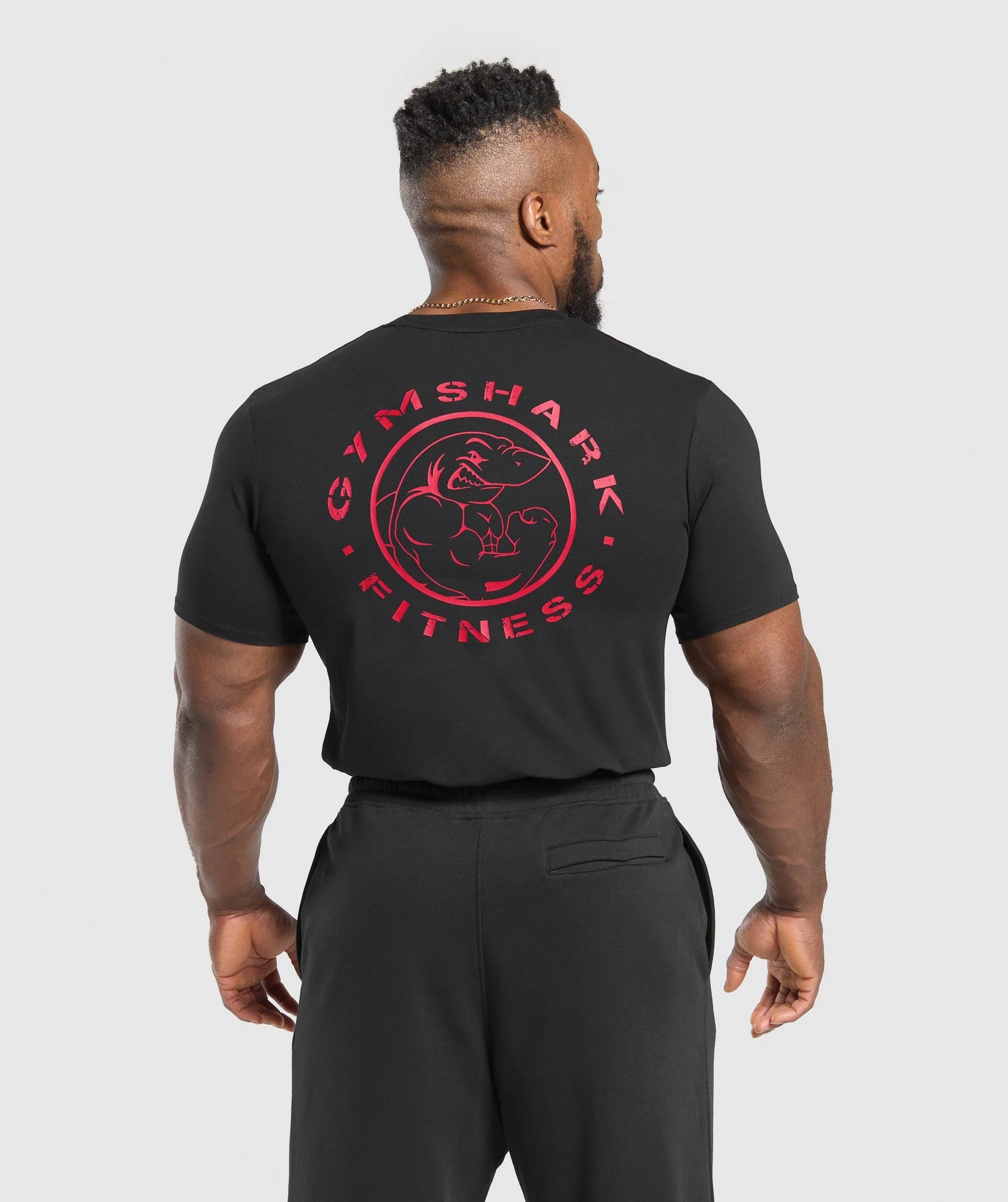Gymshark Legacy T-Shirt - Black/Conditioning Red