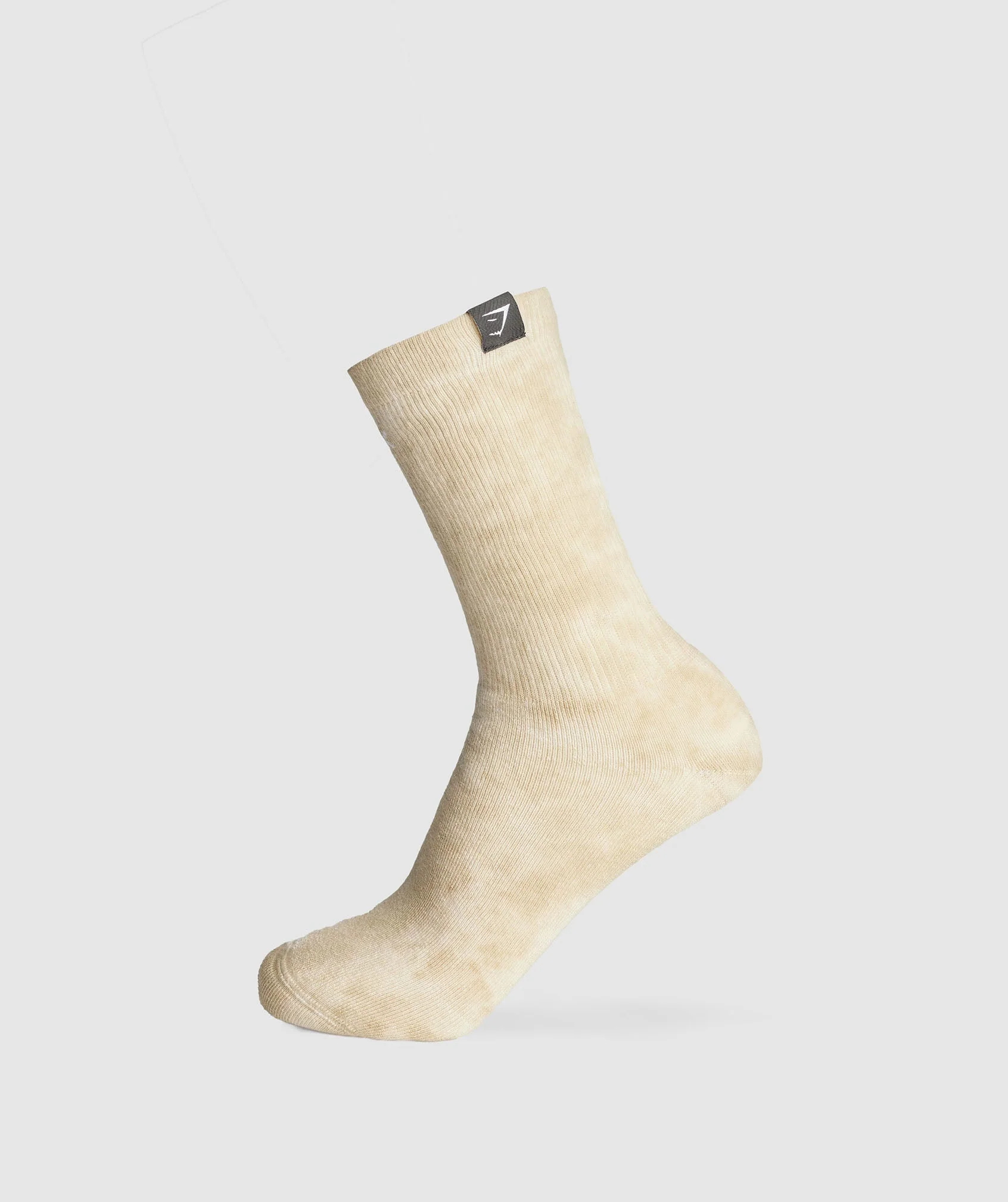 Gymshark Summer Tie Dye Crew Socks - Sand Brown