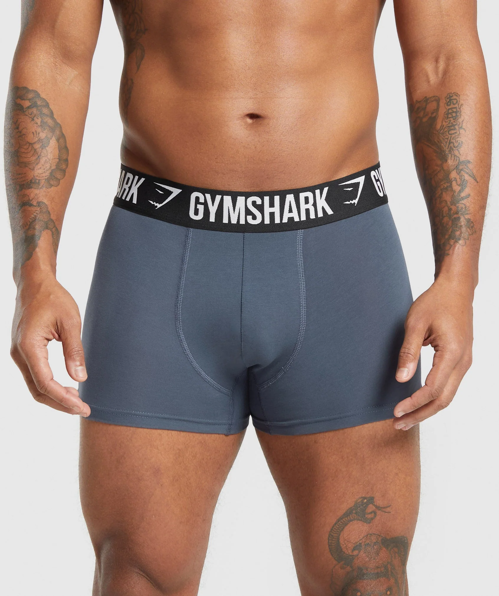 Gymshark Boxer Brief 3PK - Titanium Blue/Denim Grey/Black