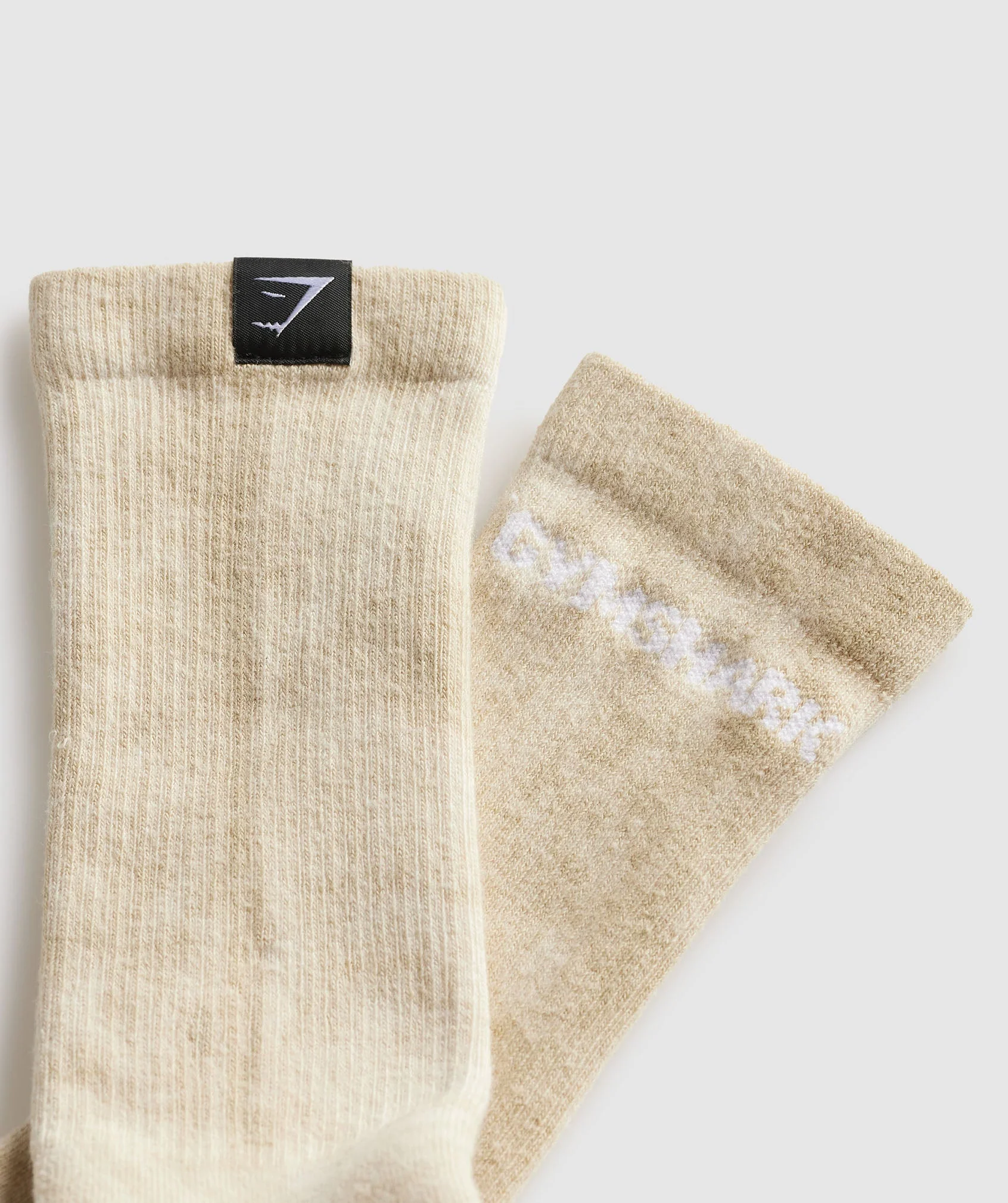 Gymshark Summer Tie Dye Crew Socks - Sand Brown
