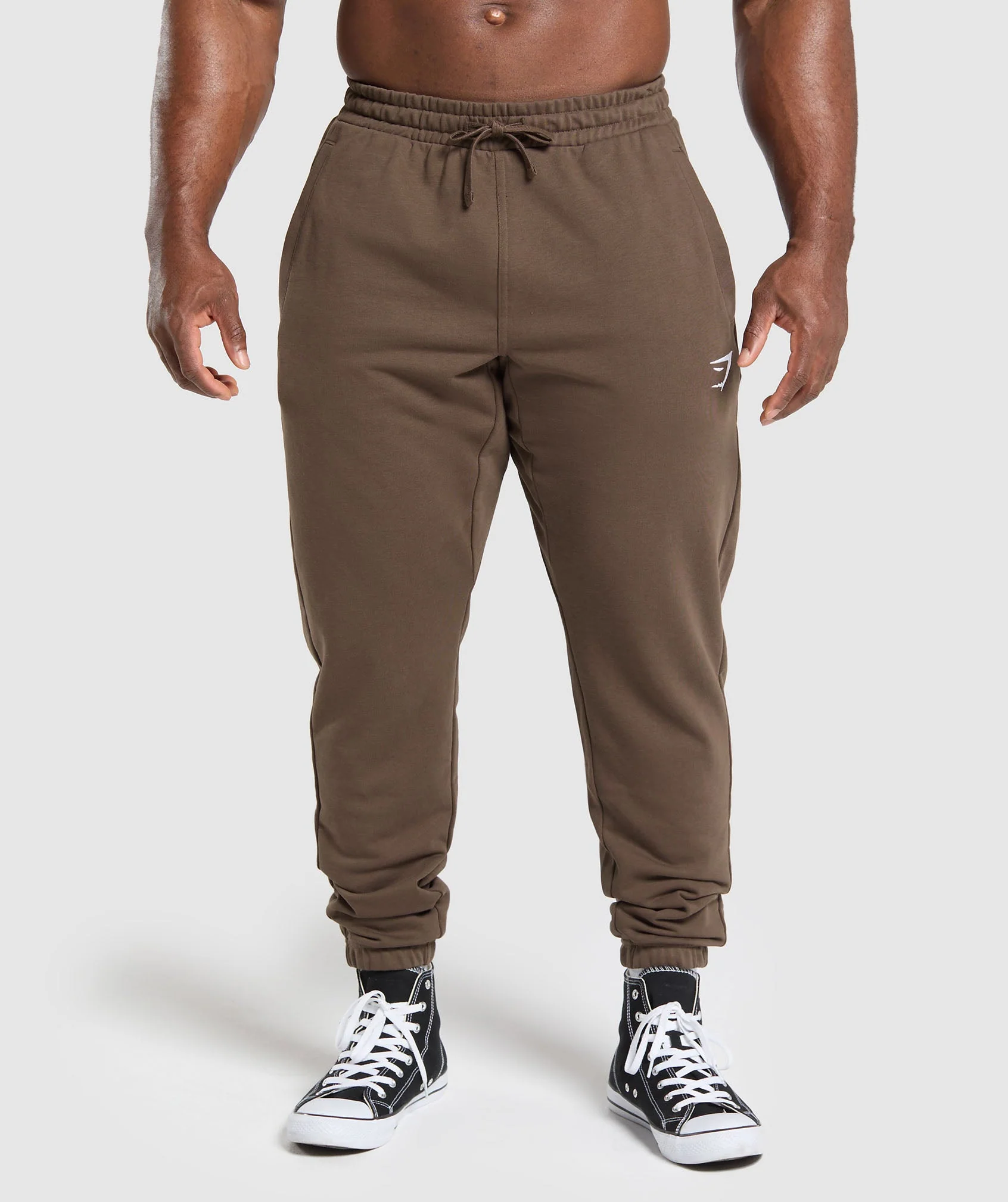 Gymshark Essential Oversized Joggers - Walnut Brown