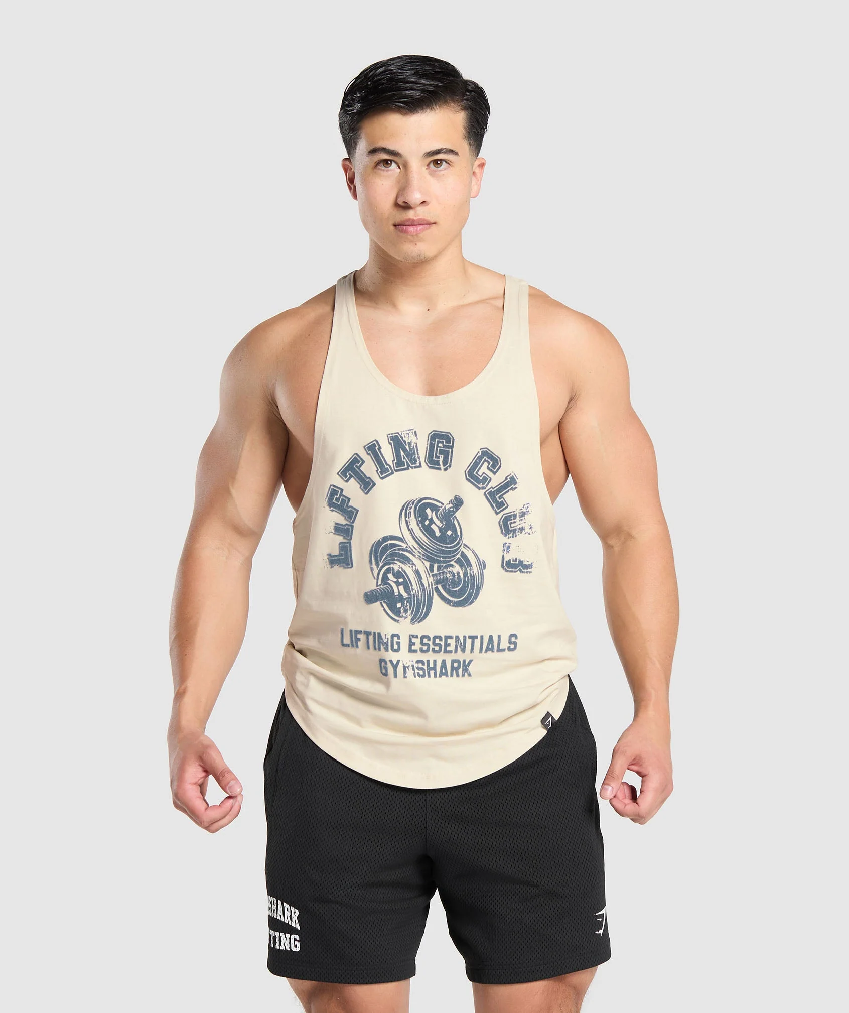 Gymshark Dumbbells Stringer - Ecru White