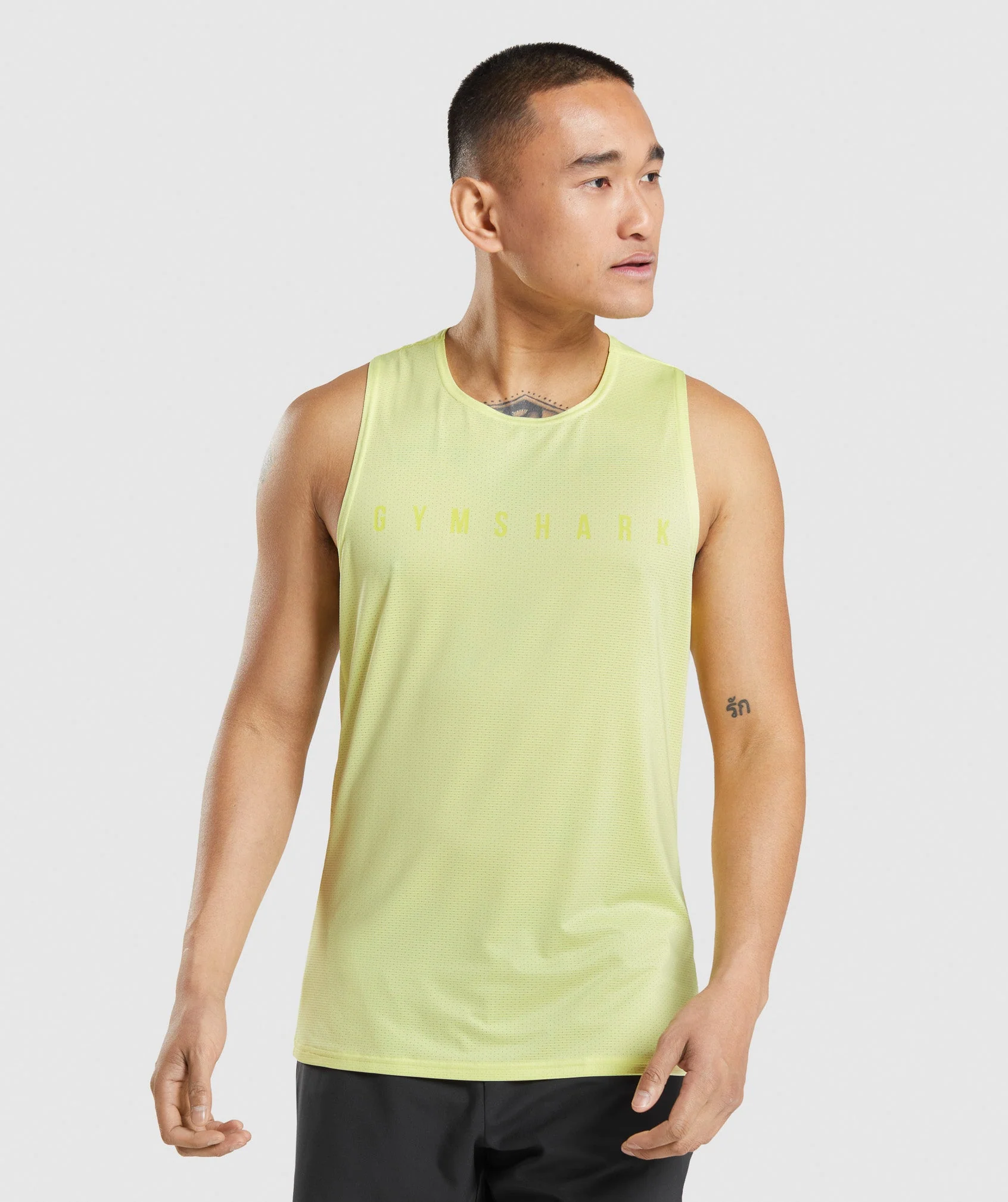 Gymshark Sport Stripe Tank - Firefly Green
