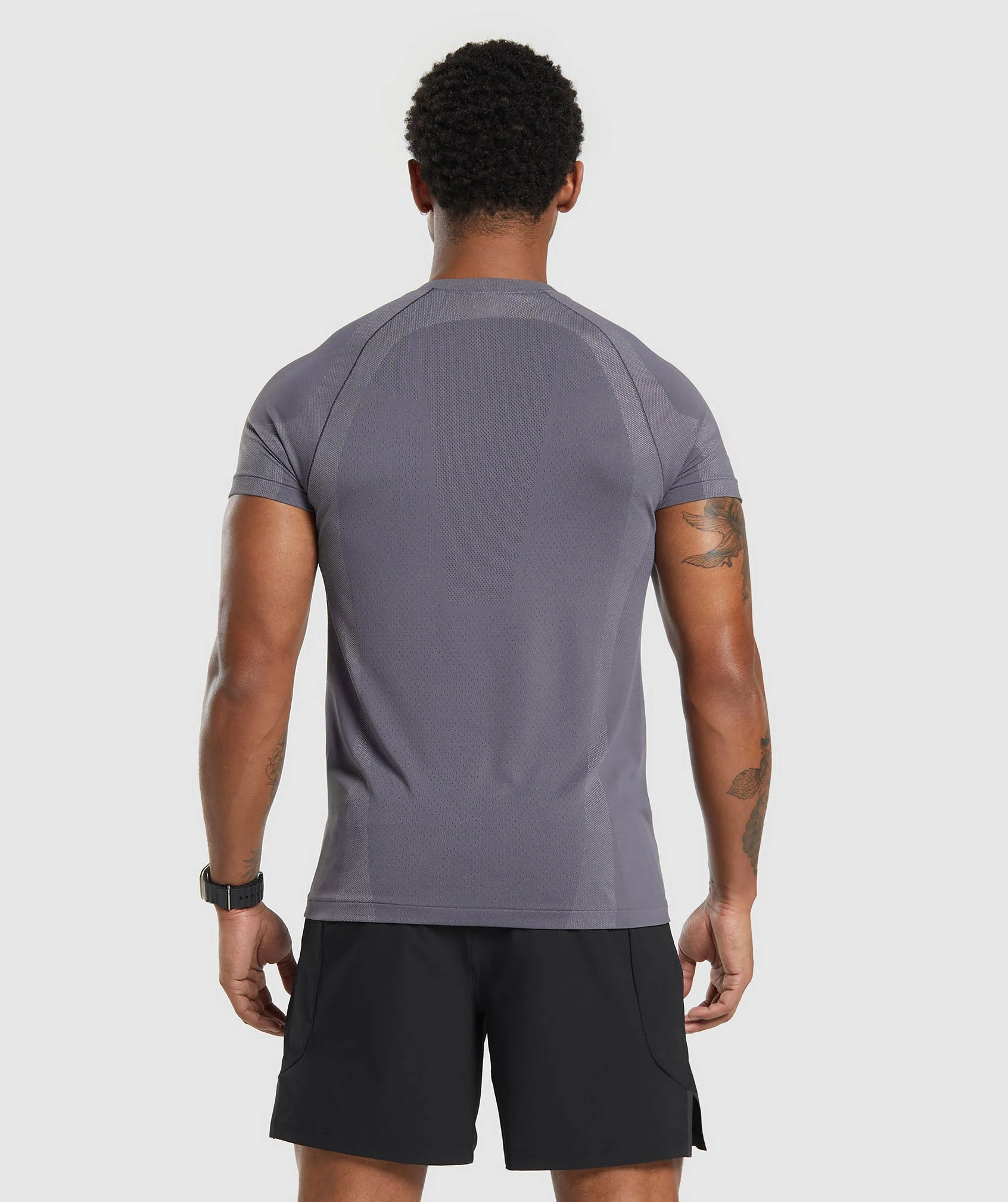 Gymshark Apex Seamless T-Shirt - Dark Grey/Light Grey