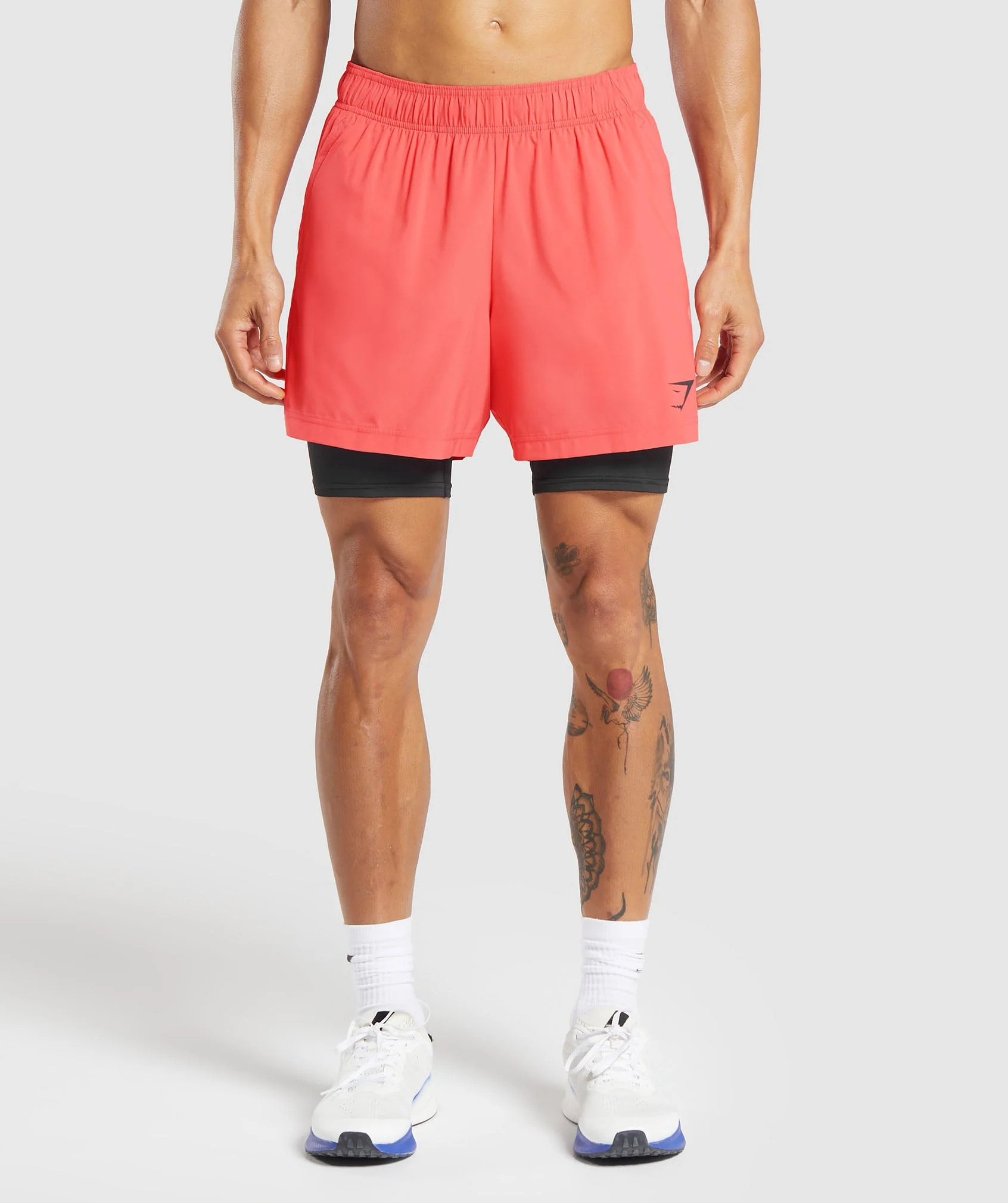 Gymshark Sport 5 2 in 1 Shorts - Tropical Pink/Black