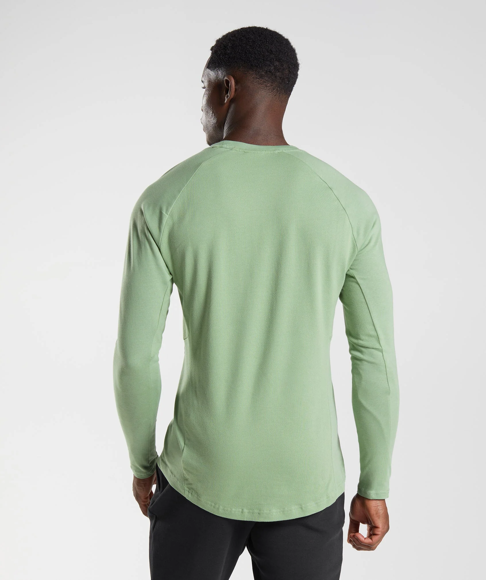 Gymshark React Long Sleeve Top - Tea Green