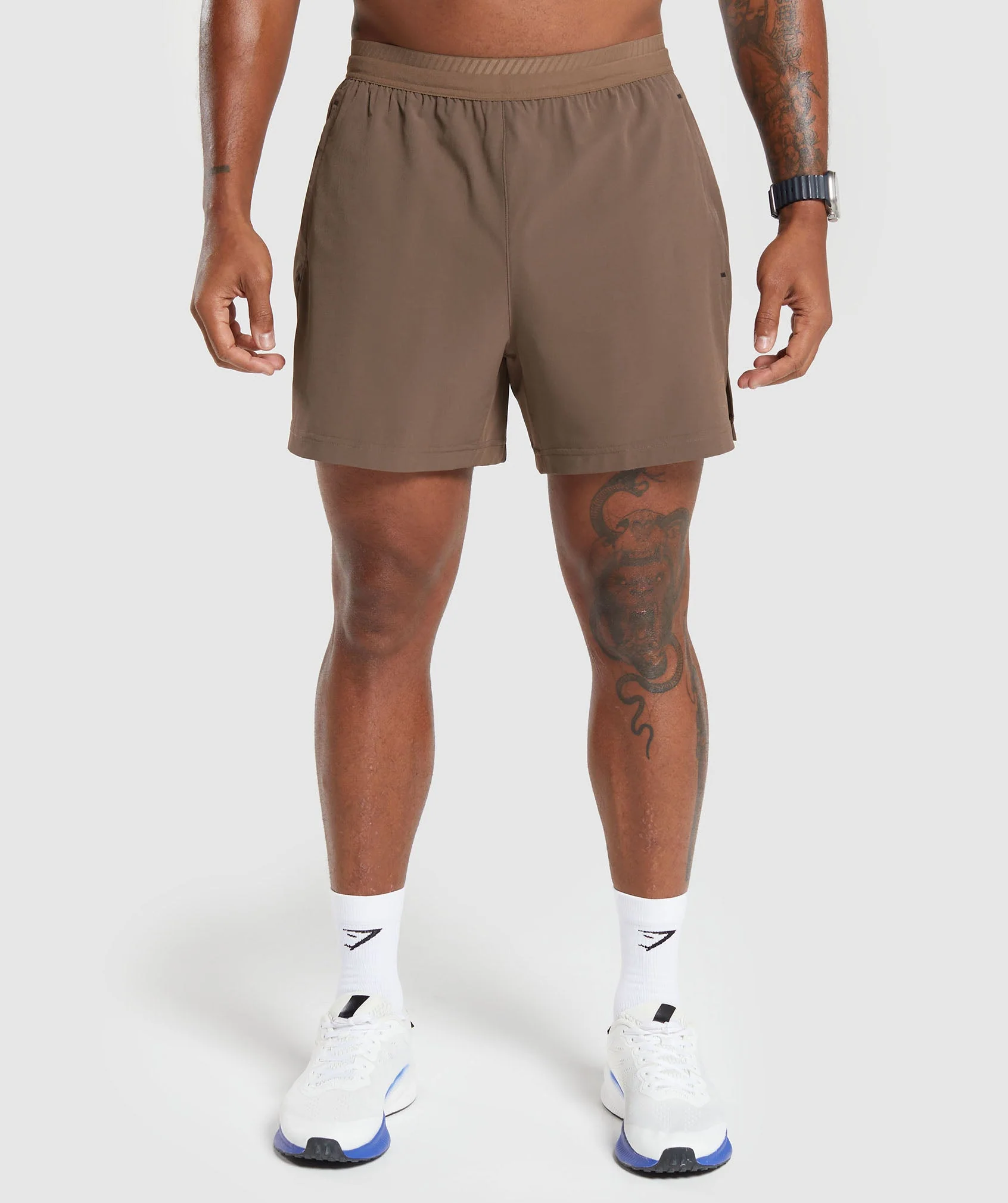 Gymshark Apex 5 Hybrid Shorts - Soft Brown