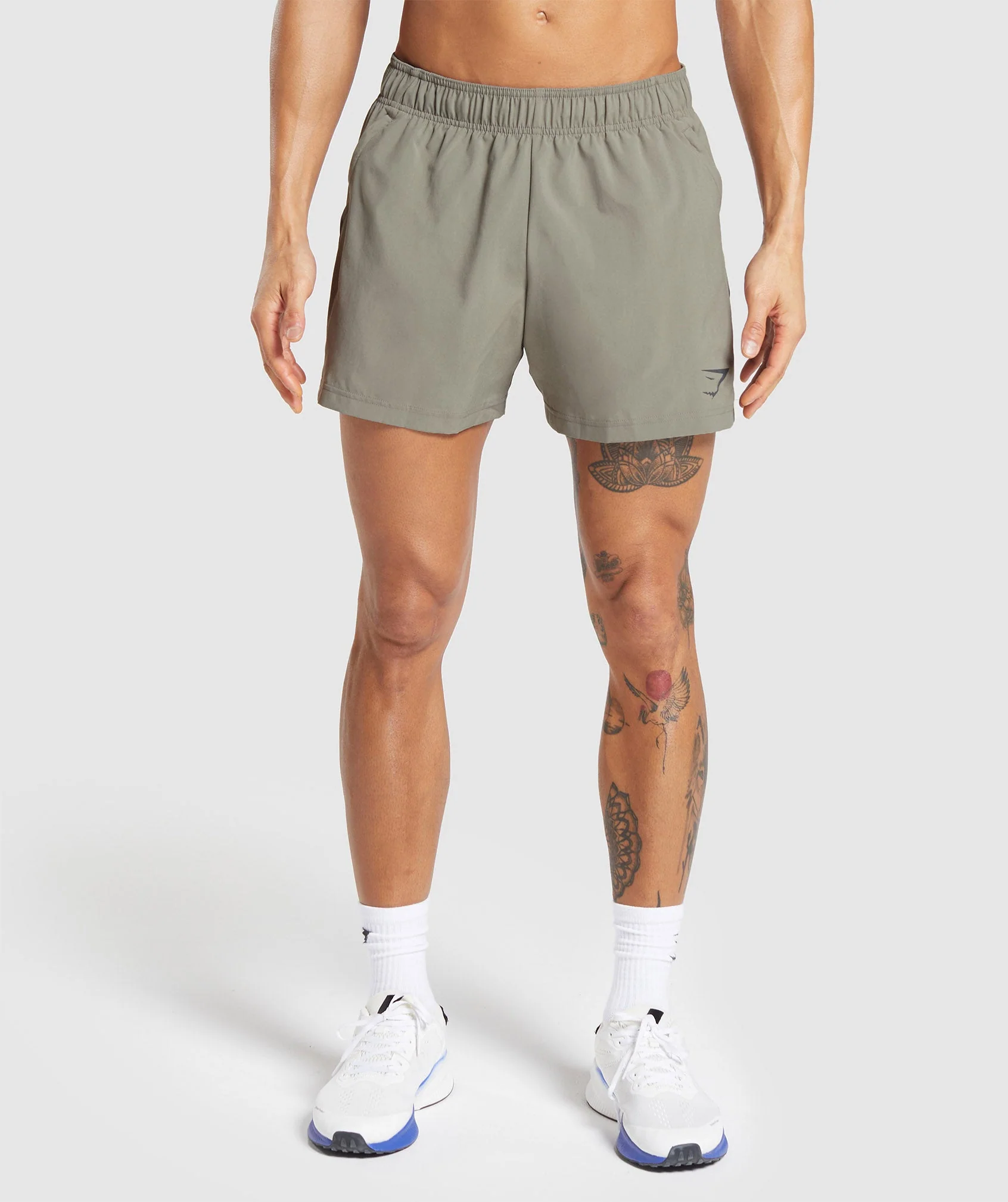 Gymshark Sport 5 Shorts - Linen Brown/Dark Grey