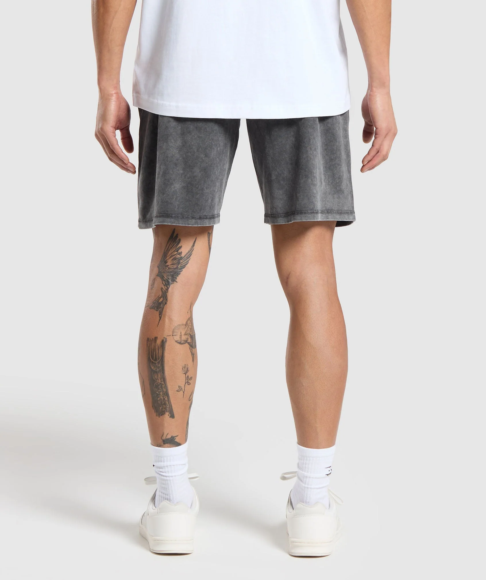 Gymshark Washed Jersey 9 Shorts - Black