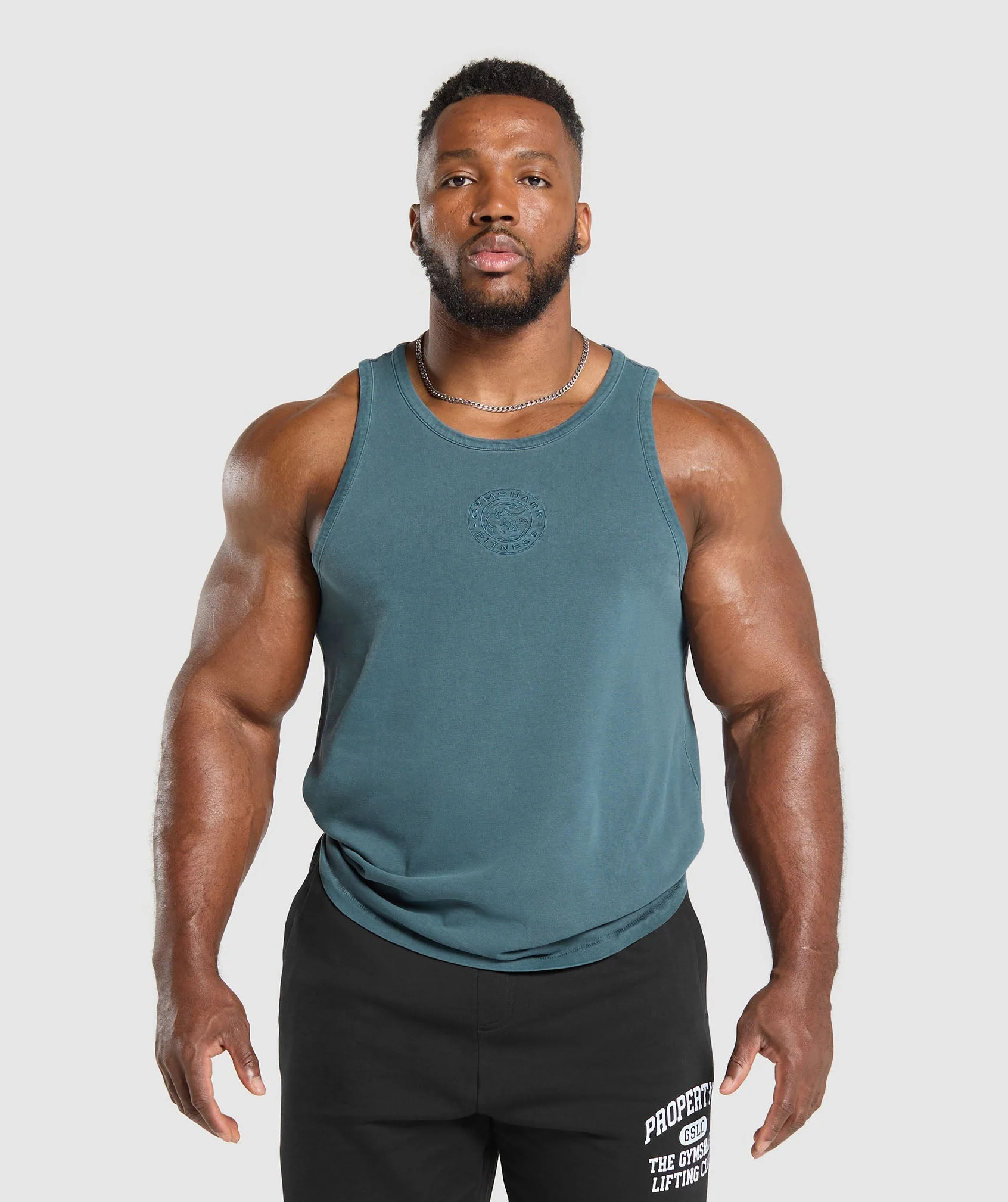Gymshark Premium Legacy Tank - Cargo Blue