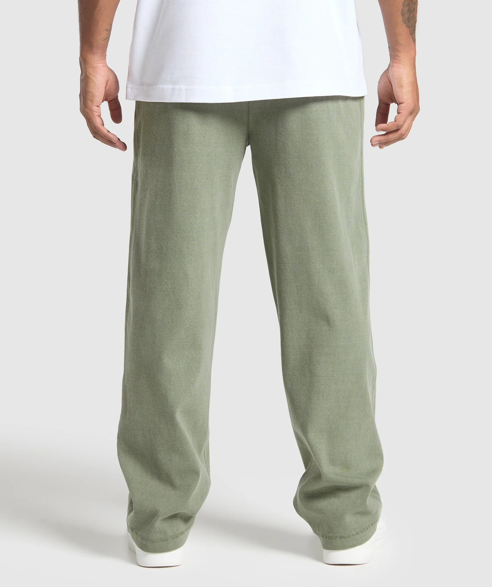 Gymshark Heavyweight Ribbed Joggers - Unit Green