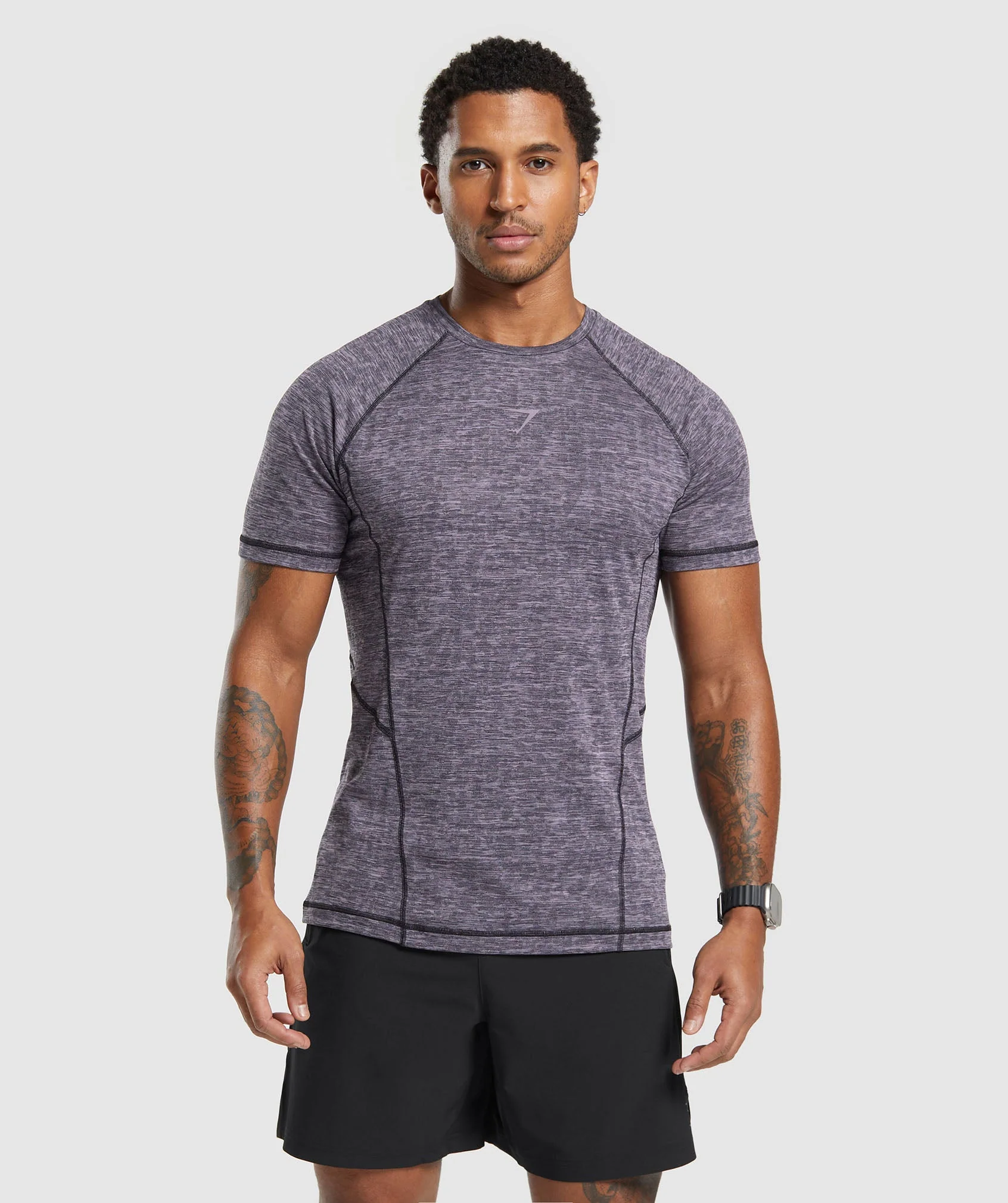 Gymshark Apex T-Shirt - Fog Purple/Black
