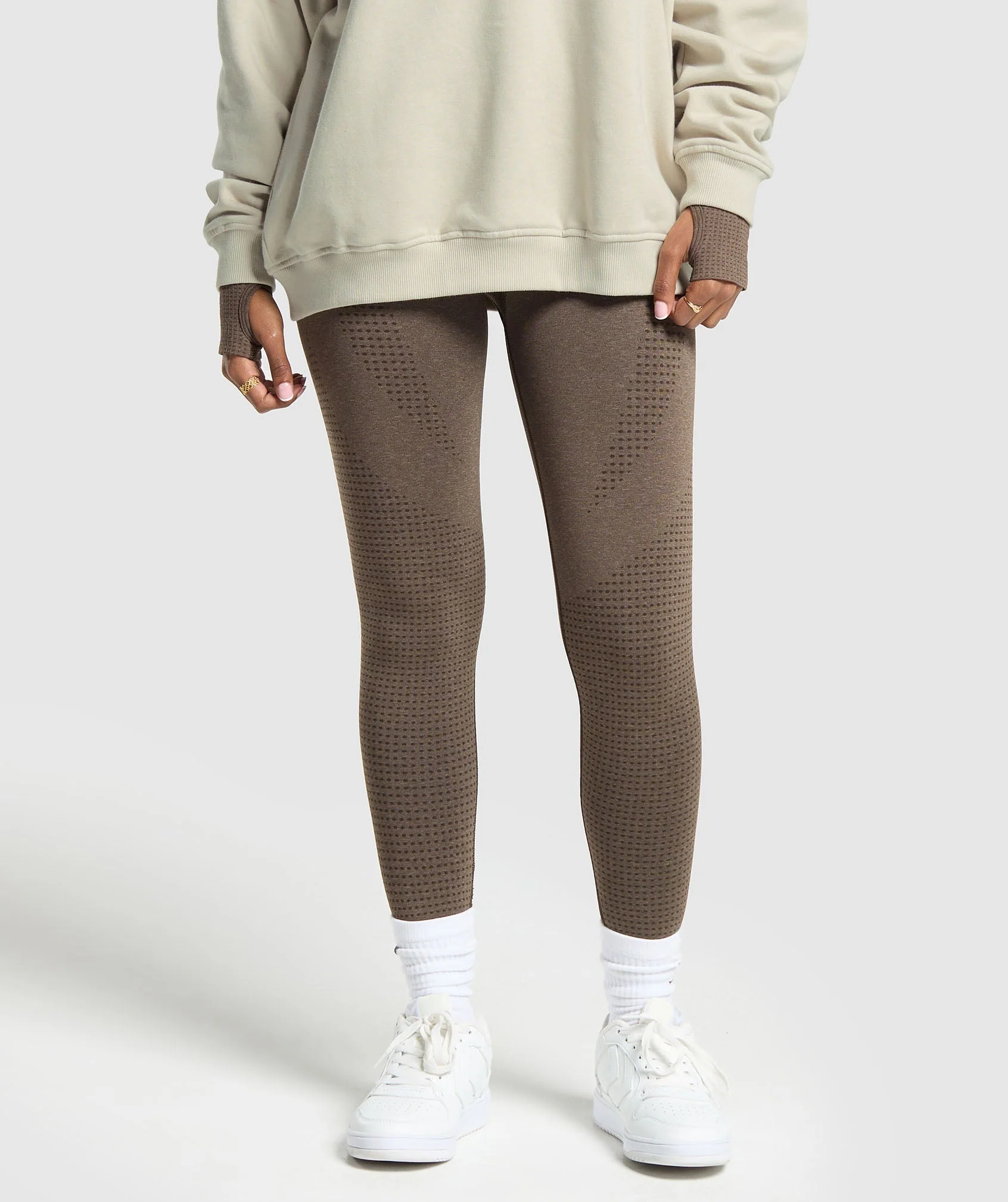 Gymshark Vital Seamless Leggings - Penny Brown Marl