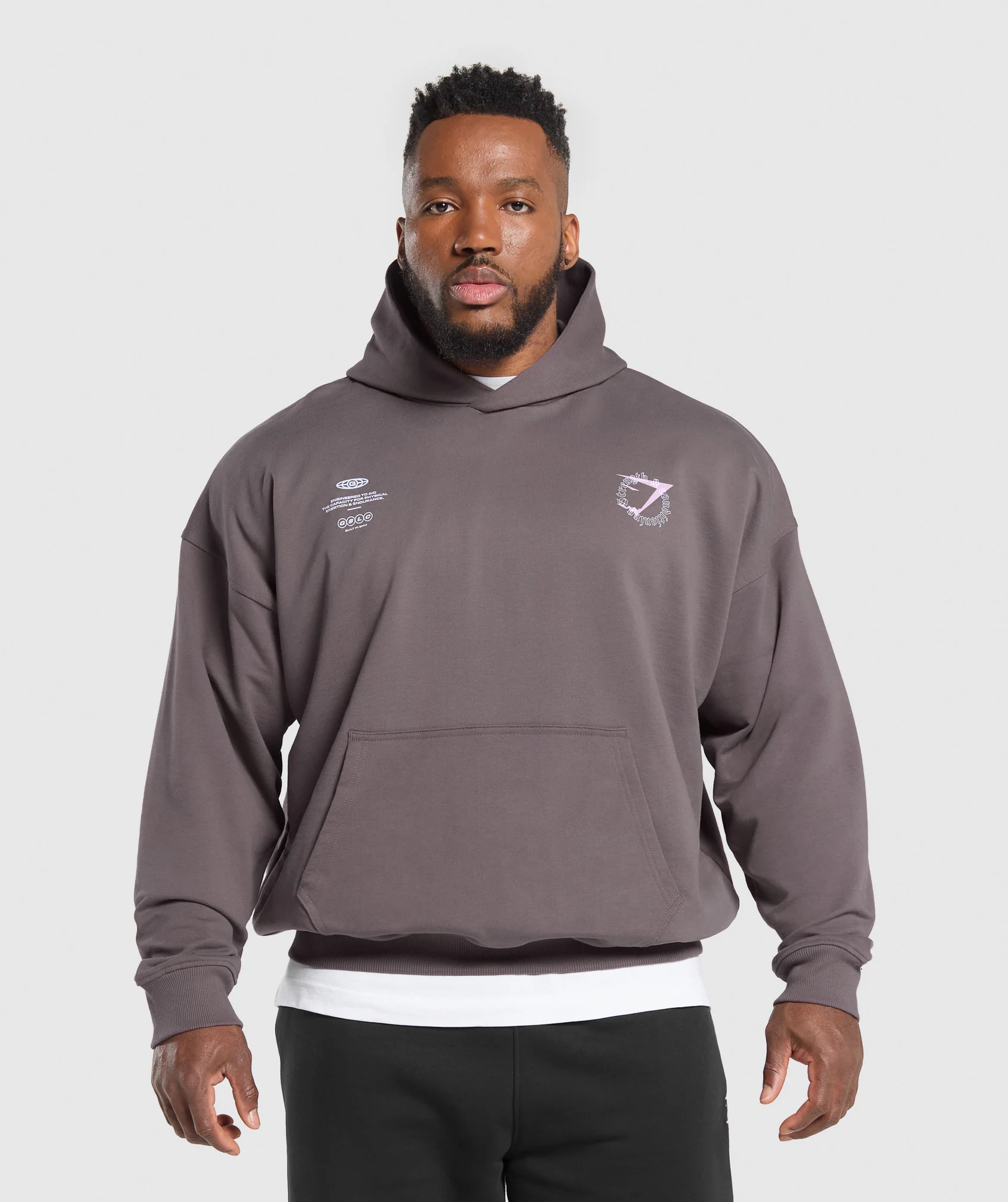 Gymshark Strength + Conditioning Hoodie - Brushed Purple