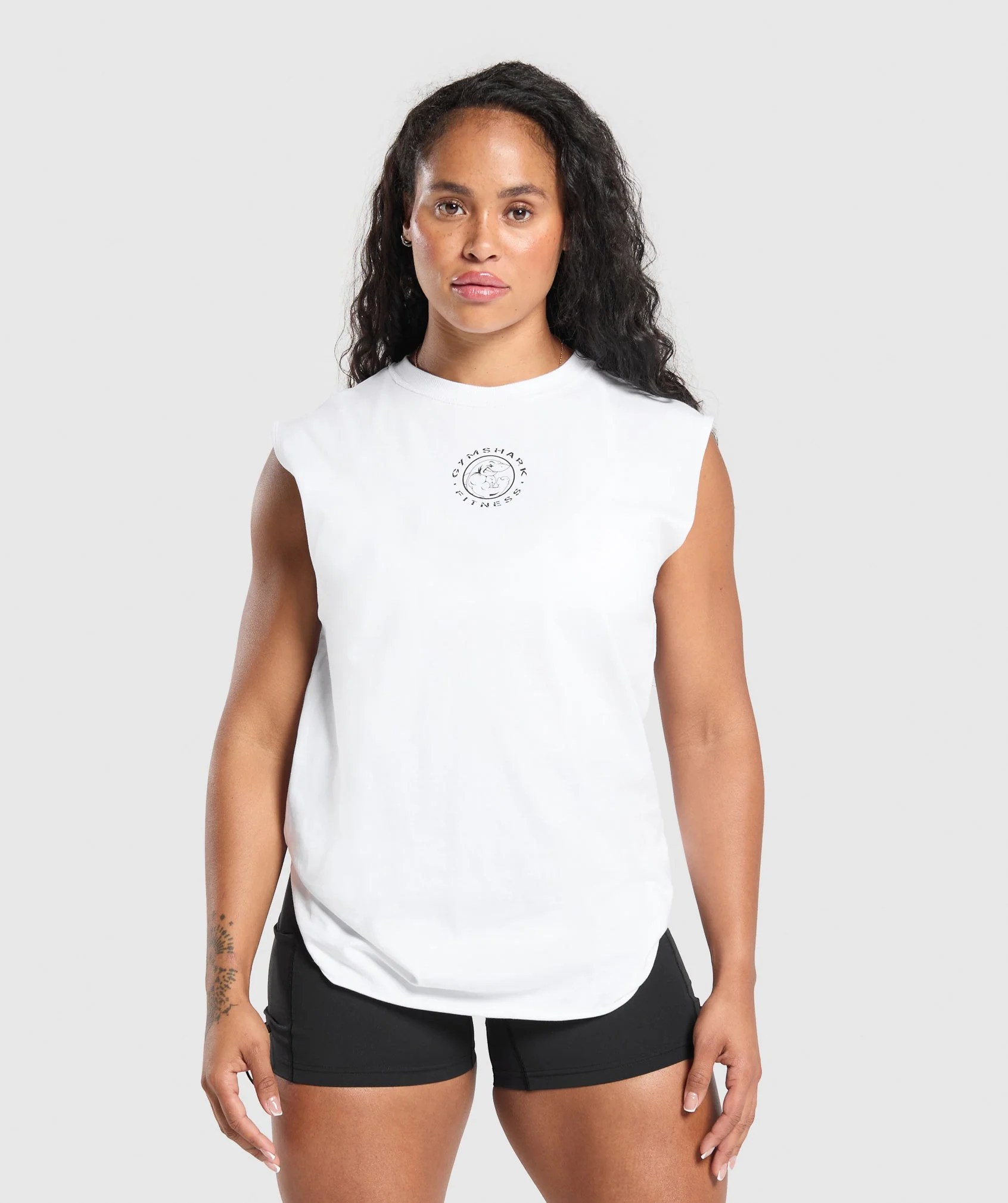 Gymshark Legacy Oversized Tank - White